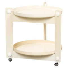 Carrello da portata di Luigi Massoni per Guzzini, anni '70