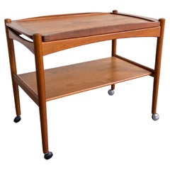 Serving Trolley by Poul Hundevad for Bernstorffsminde Møbelfabrik