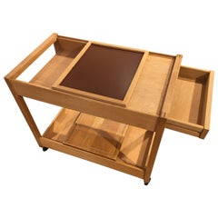 Serving Trolley / Cutting Table/Bar Table on Wheels, Designed by Kurt Østervig