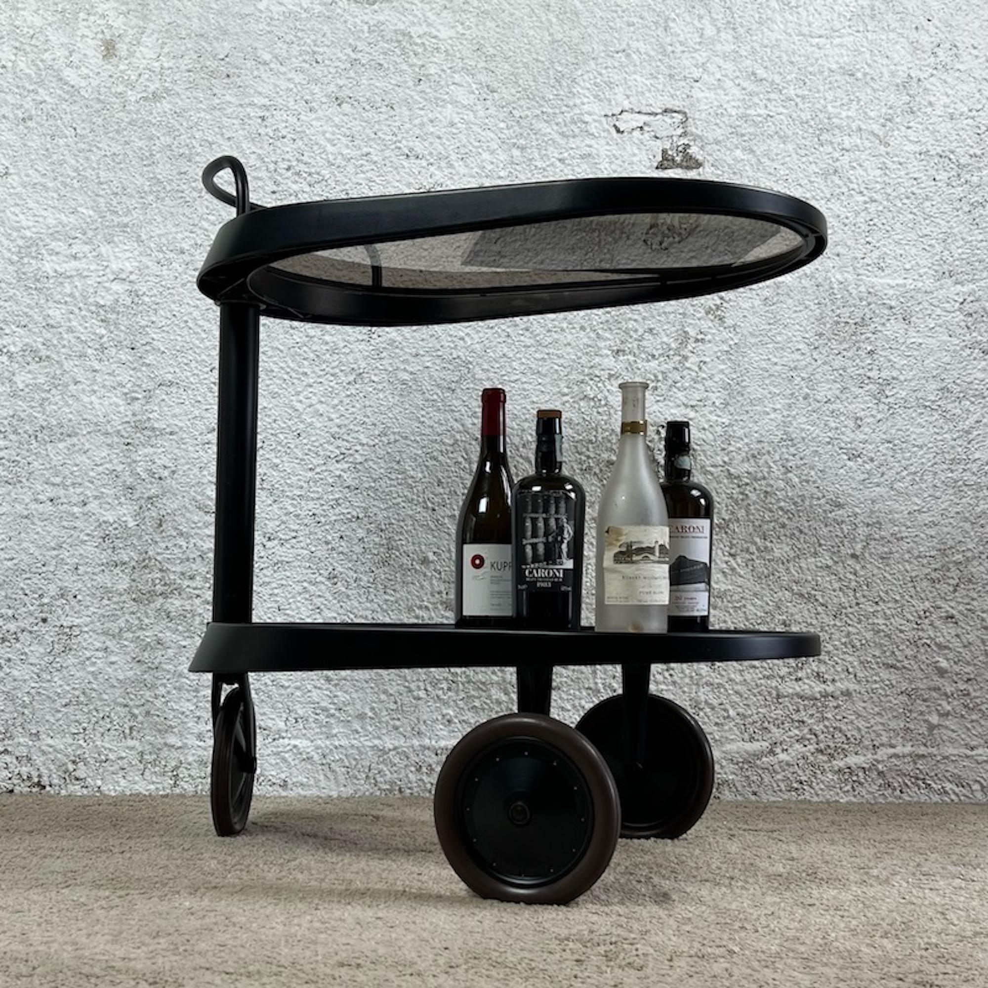 Serving trolley ‘Emsta' by Enzo Mari for Officine Alessi, 1987 In Good Condition In San Benedetto Del Tronto, IT
