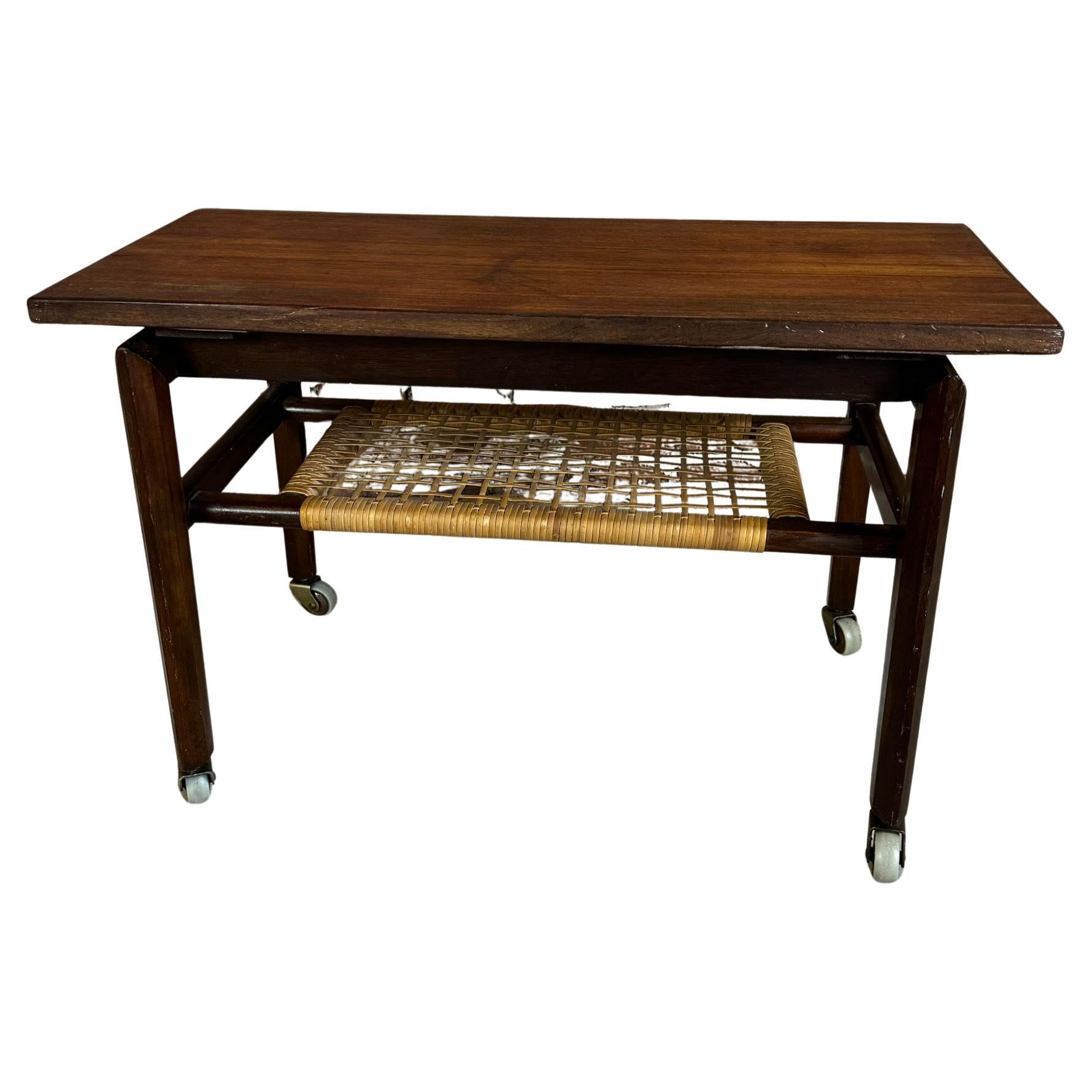 Servierwagen aus Teakholz, Dänemark 1960