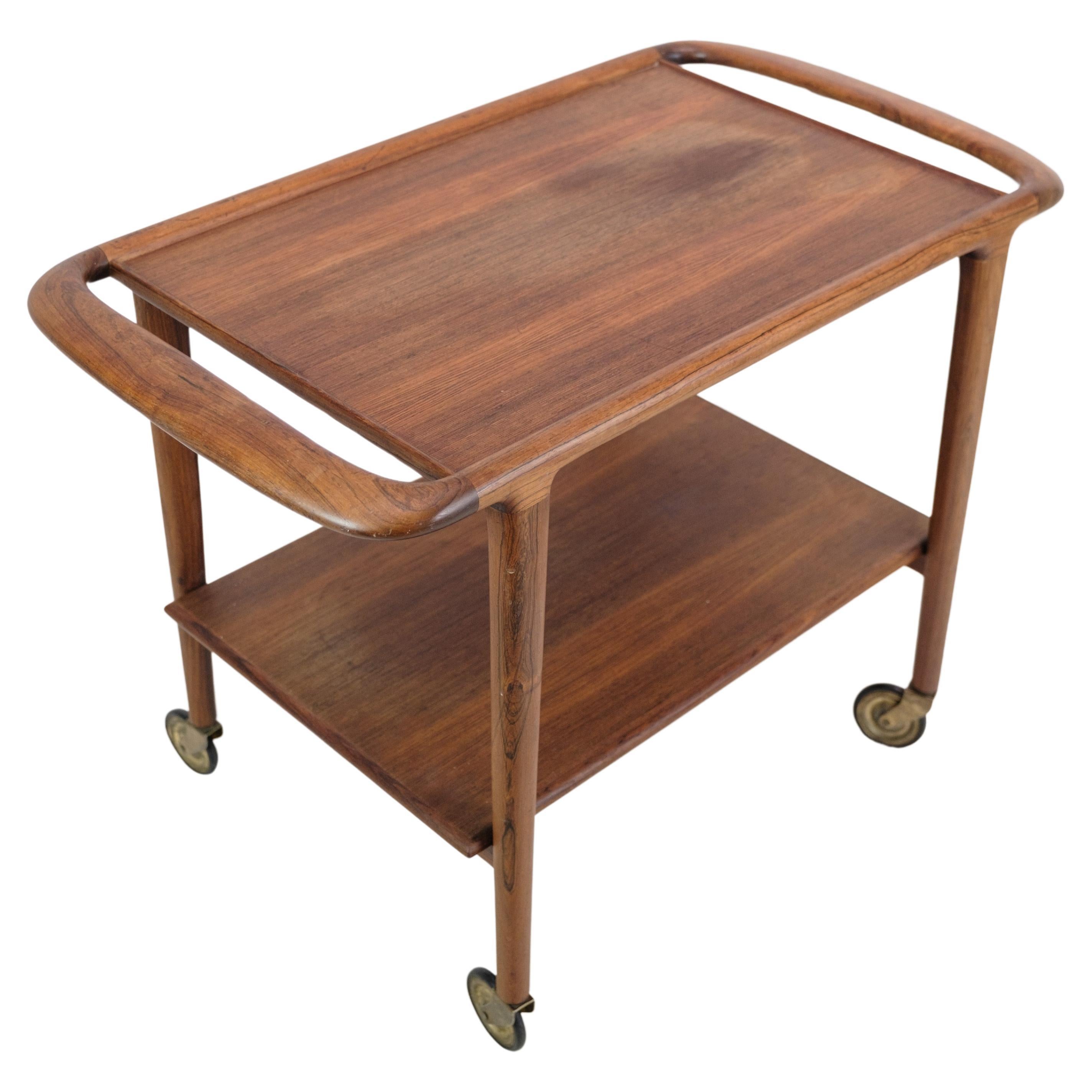 Serving Trolley Made In Rosewood By Niels O. Møller Made By JL Møller From 1960s For Sale