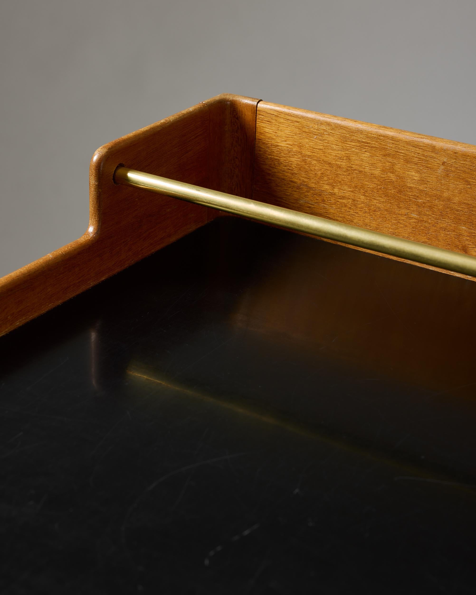 Serving trolley model 2777 designed by Josef Frank for Svenskt Tenn, Sweden 1950 For Sale 4