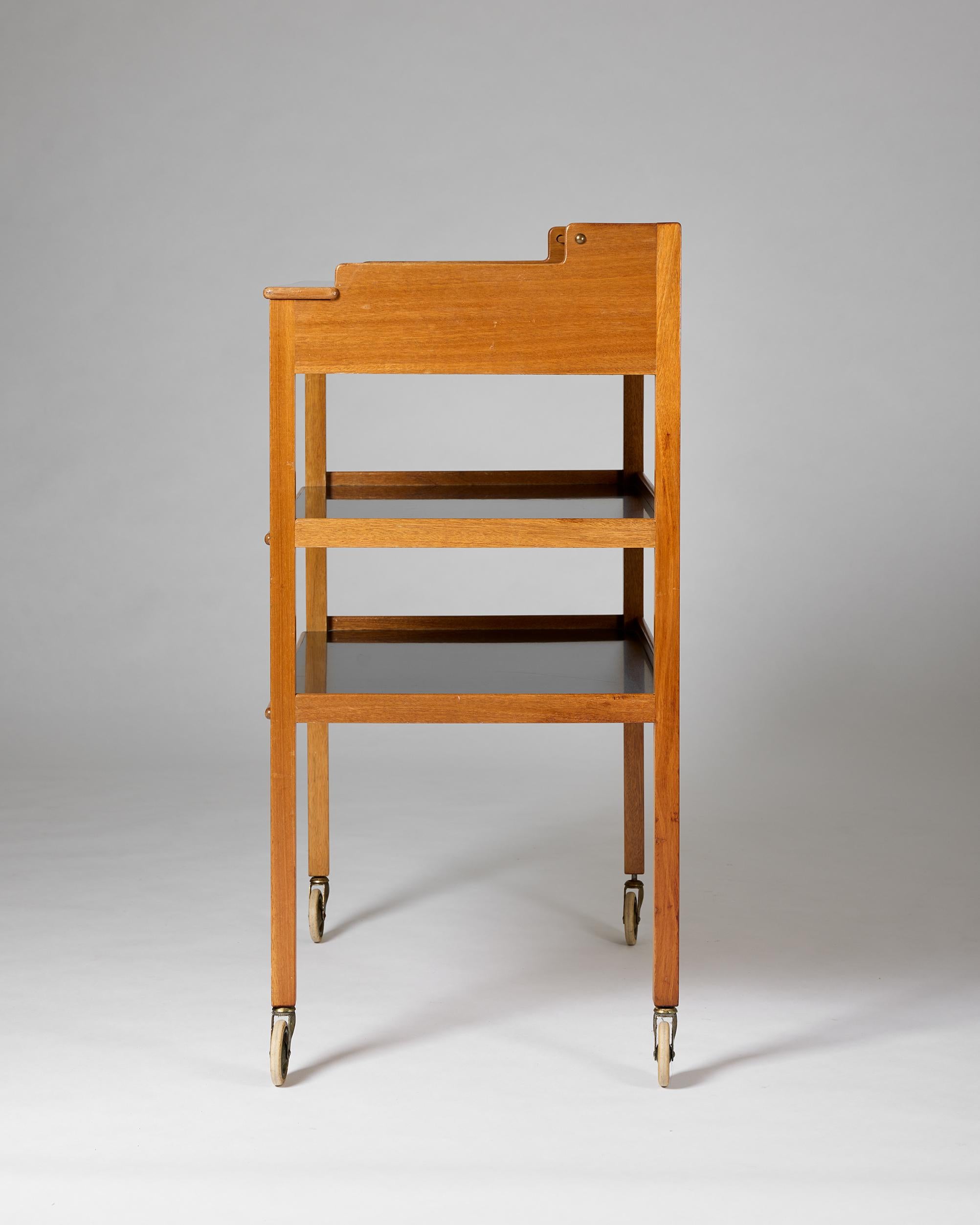 Mid-20th Century Serving trolley model 2777 designed by Josef Frank for Svenskt Tenn, Sweden 1950 For Sale