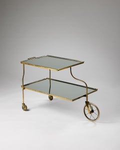 Serving trolley model 889 designed by Josef Frank for Svenskt Tenn, Sweden 1940s