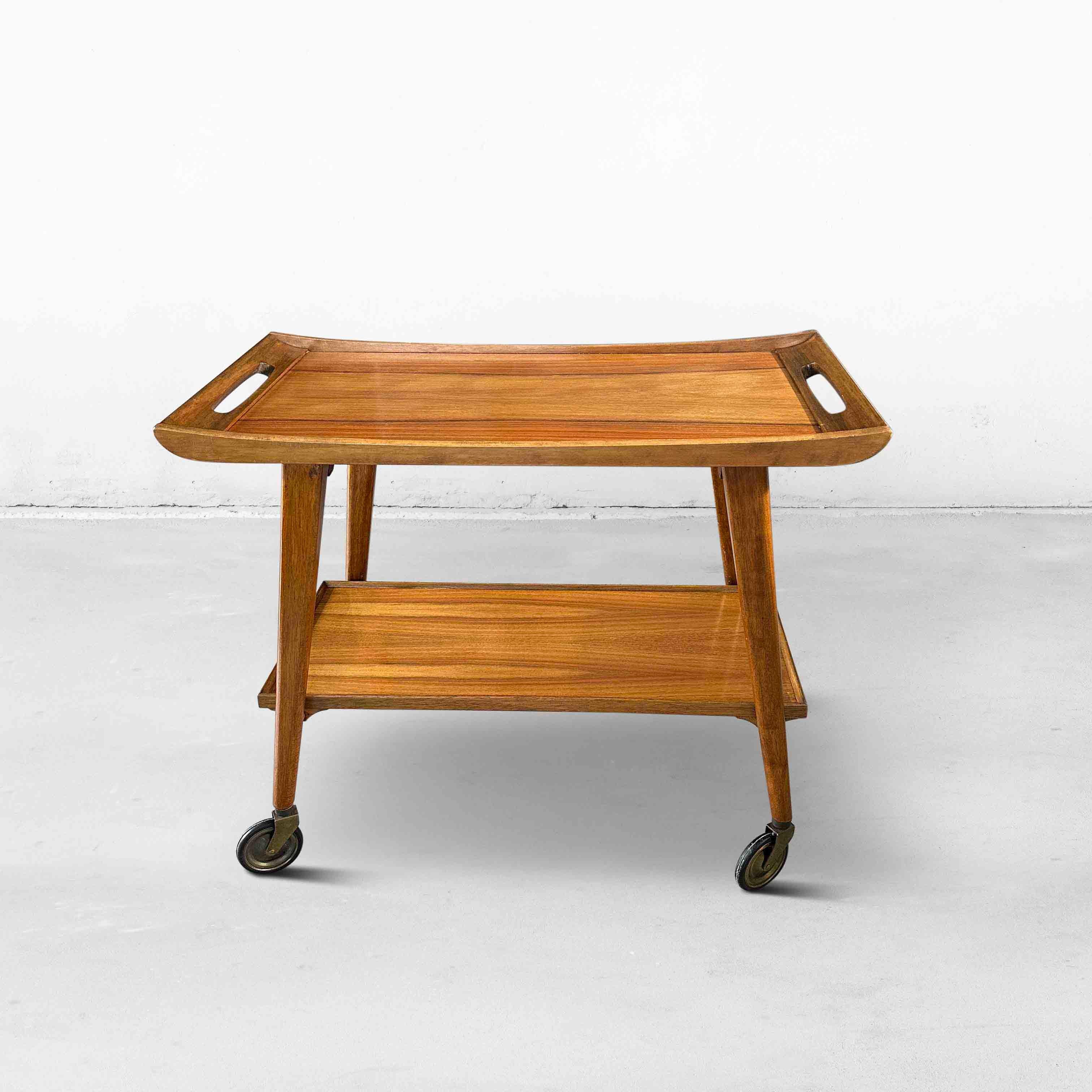 Mid-Century Modern Serving Trolley or Bar Cart by Opal Möbel, Germany, 1960s