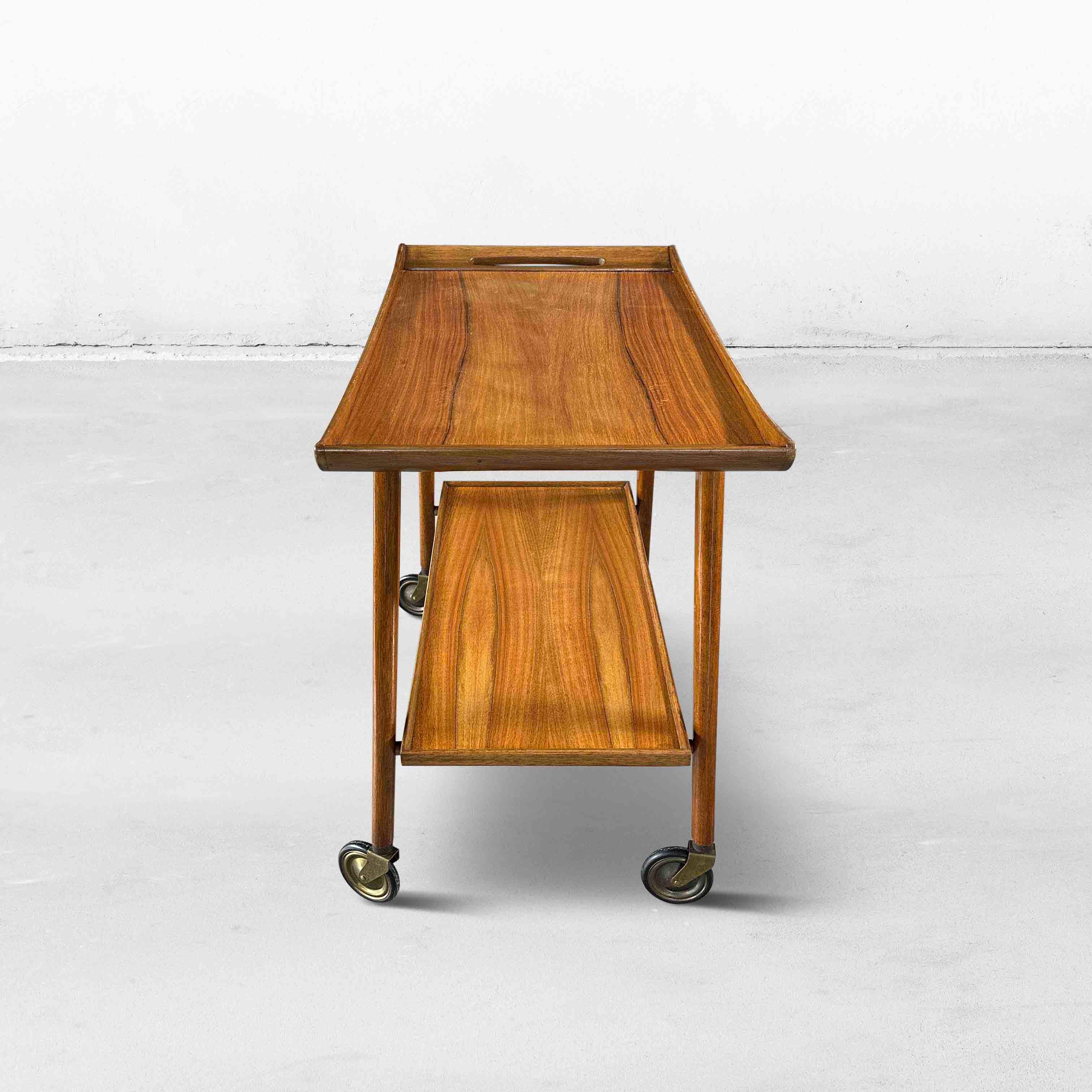 Serving Trolley or Bar Cart by Opal Möbel, Germany, 1960s In Good Condition In Hemiksem, VAN