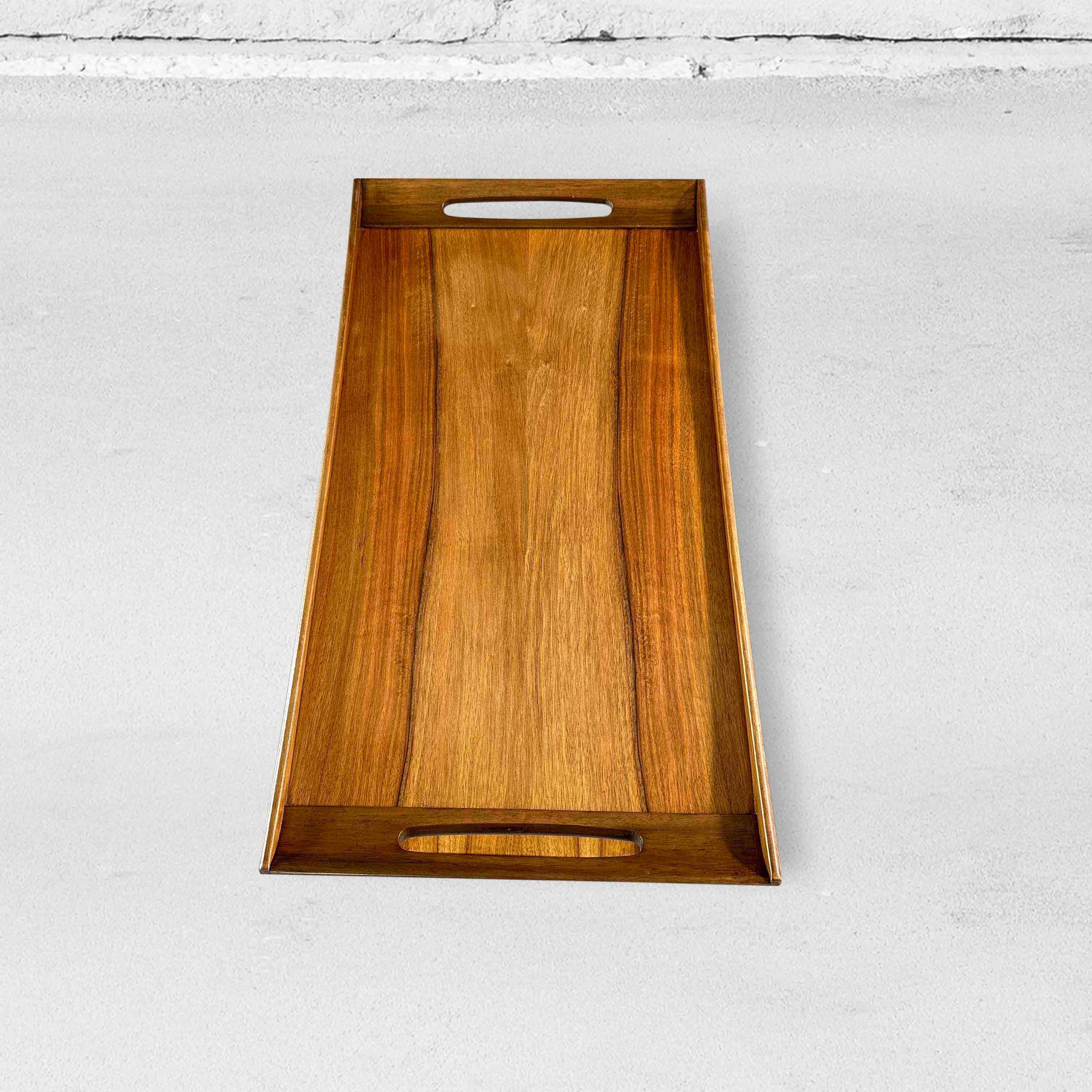 Walnut Serving Trolley or Bar Cart by Opal Möbel, Germany, 1960s