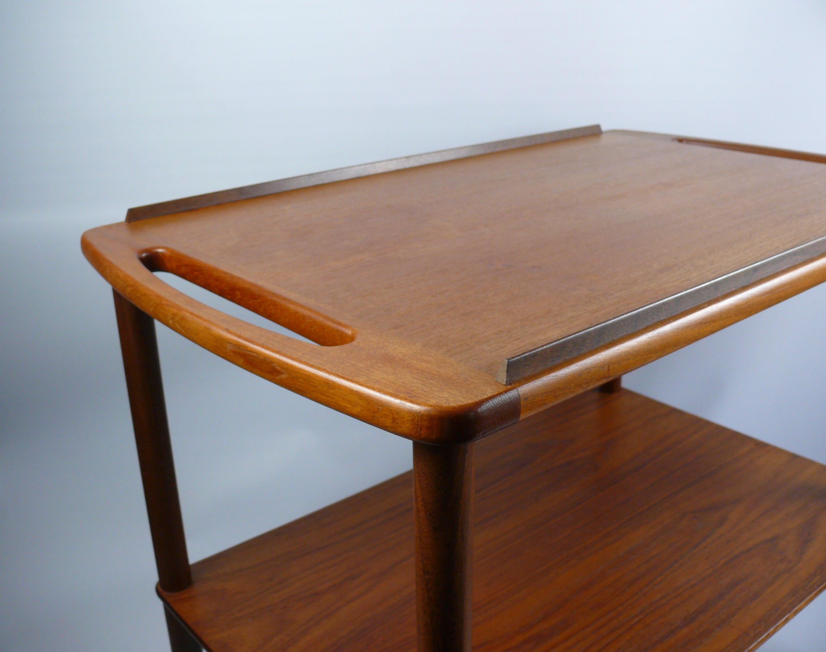 Mid-20th Century Serving Trolley, Side Table, Danish Design, 1960s