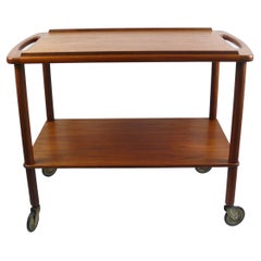Servierwagen, Beistelltisch, dänisches Design, 1960er Jahre