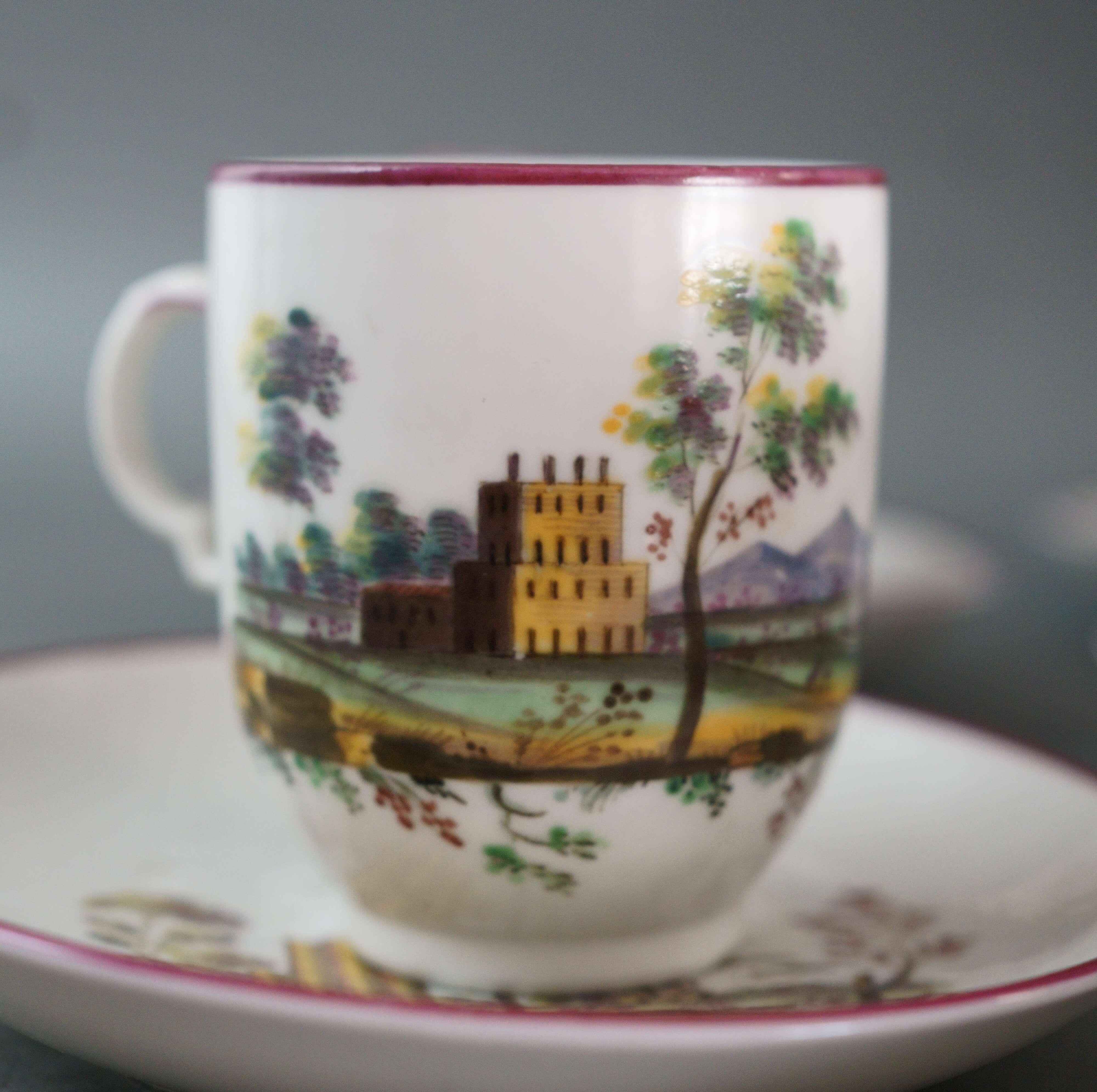 Kaffeeservice aus bemaltem Porzellan Ginori Porzellanmanufaktur Doccia 18. Jahrhundert im Zustand „Gut“ im Angebot in Pistoia, IT