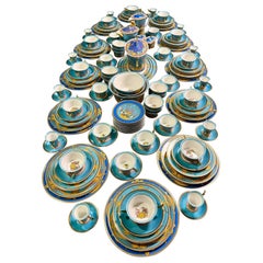 A 12-piece dinner service from the "Le Tresors de la Mer" collection by Gianni Versace for Rosenthal