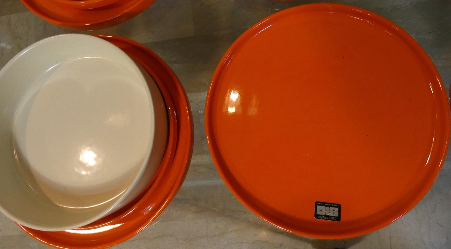 Complete Dining Set in Majolica and Ceramic by S.I.C. Italy 4