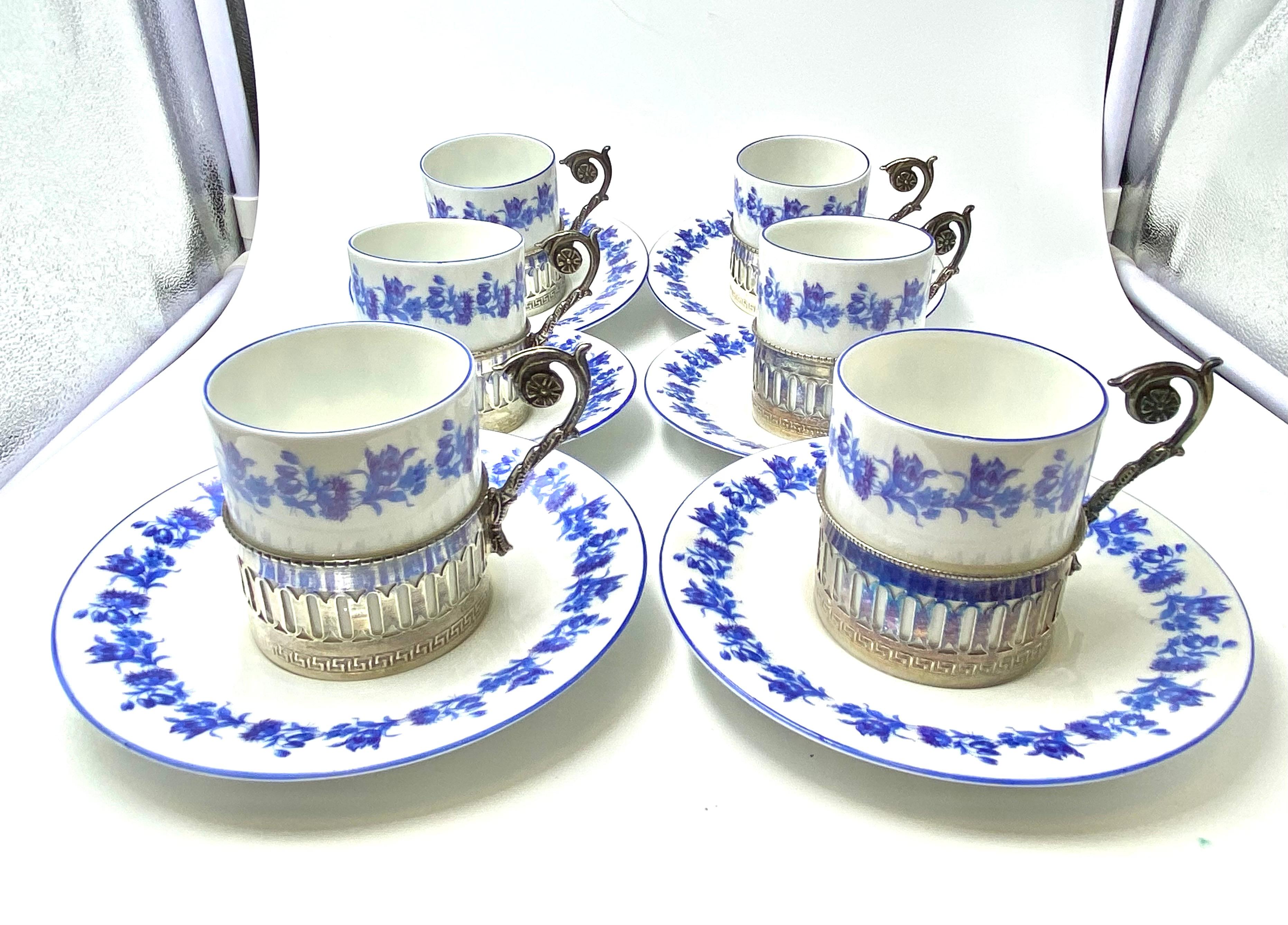 Hutshenreuther coffee service with sugar bowl. Art nouveau. For Sale 2