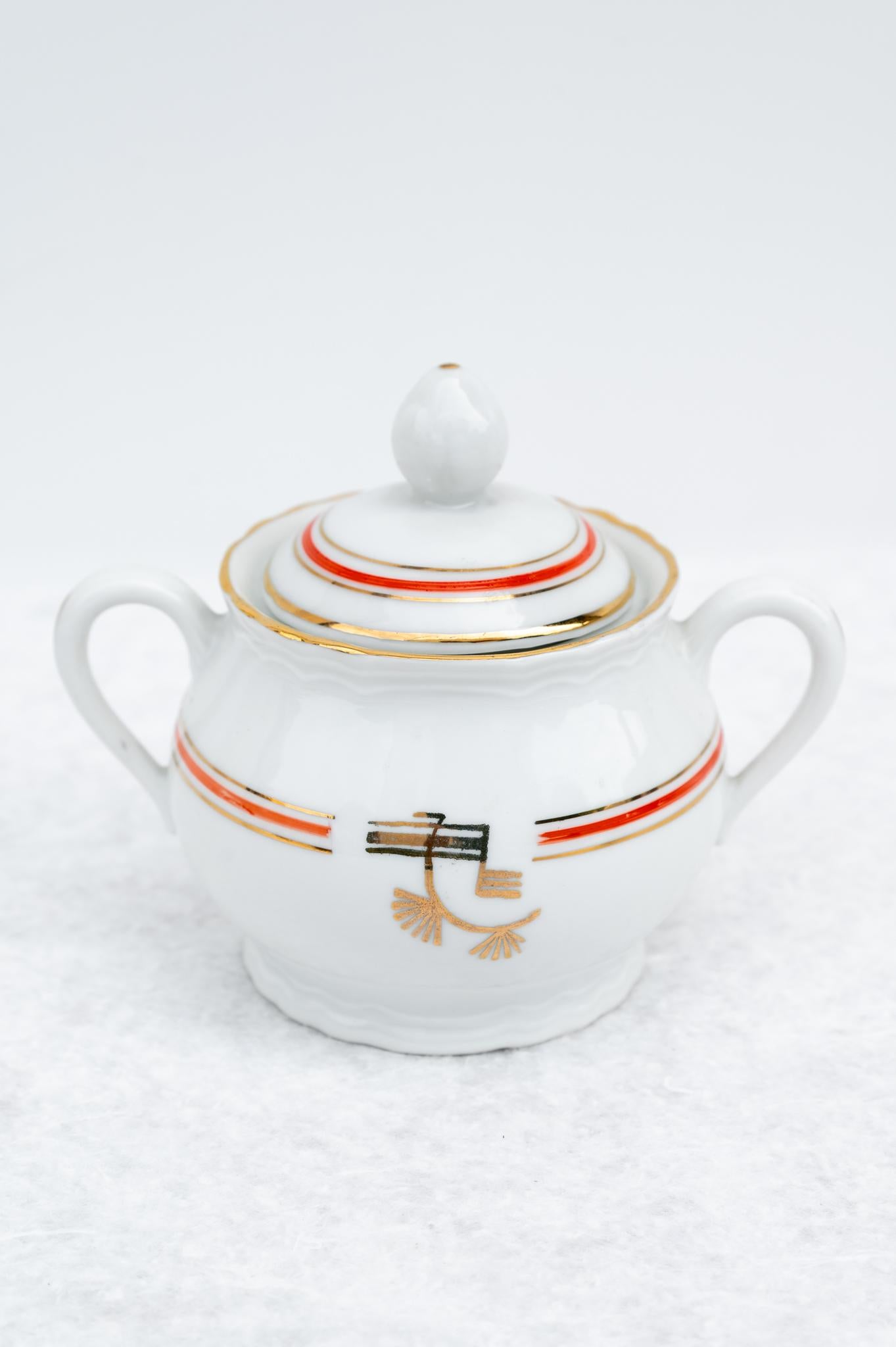 Richard Ginori Porcelain Coffee Service, 1939 For Sale 5