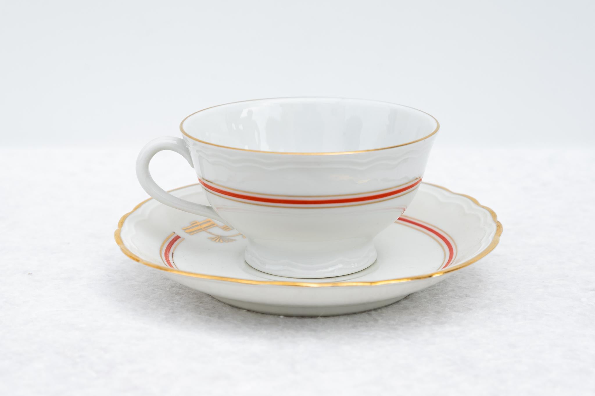 Mid-Century Modern Richard Ginori Porcelain Coffee Service, 1939 For Sale