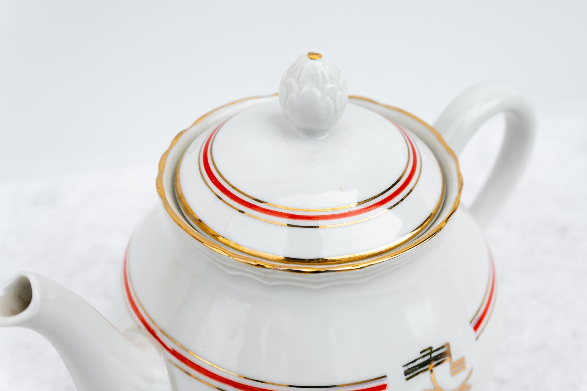 Richard Ginori Porcelain Coffee Service, 1939 For Sale 2
