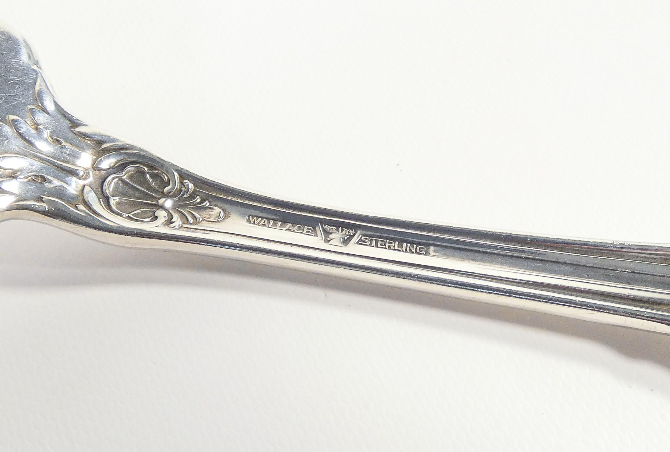 WALLACE Sterling silver Service de table Grande Baroque en argent 925. 61 pièces. en vente 6