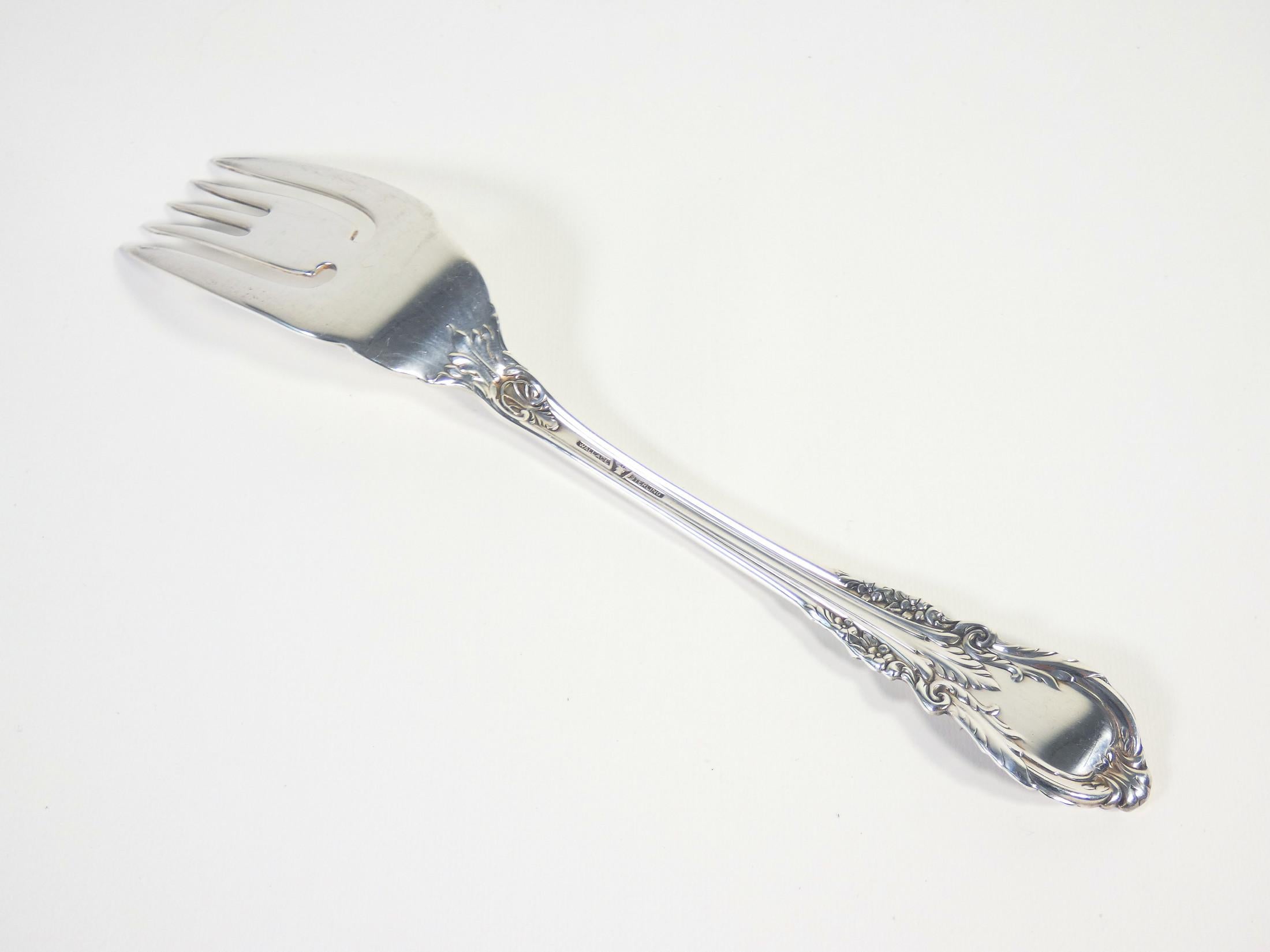 WALLACE Sterling silver Service de table Grande Baroque en argent 925. 61 pièces. Bon état - En vente à Torino, IT