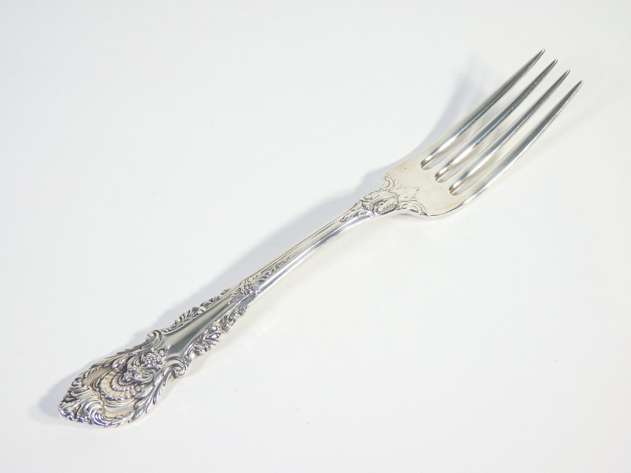 WALLACE Sterling silver Service de table Grande Baroque en argent 925. 61 pièces. en vente 1