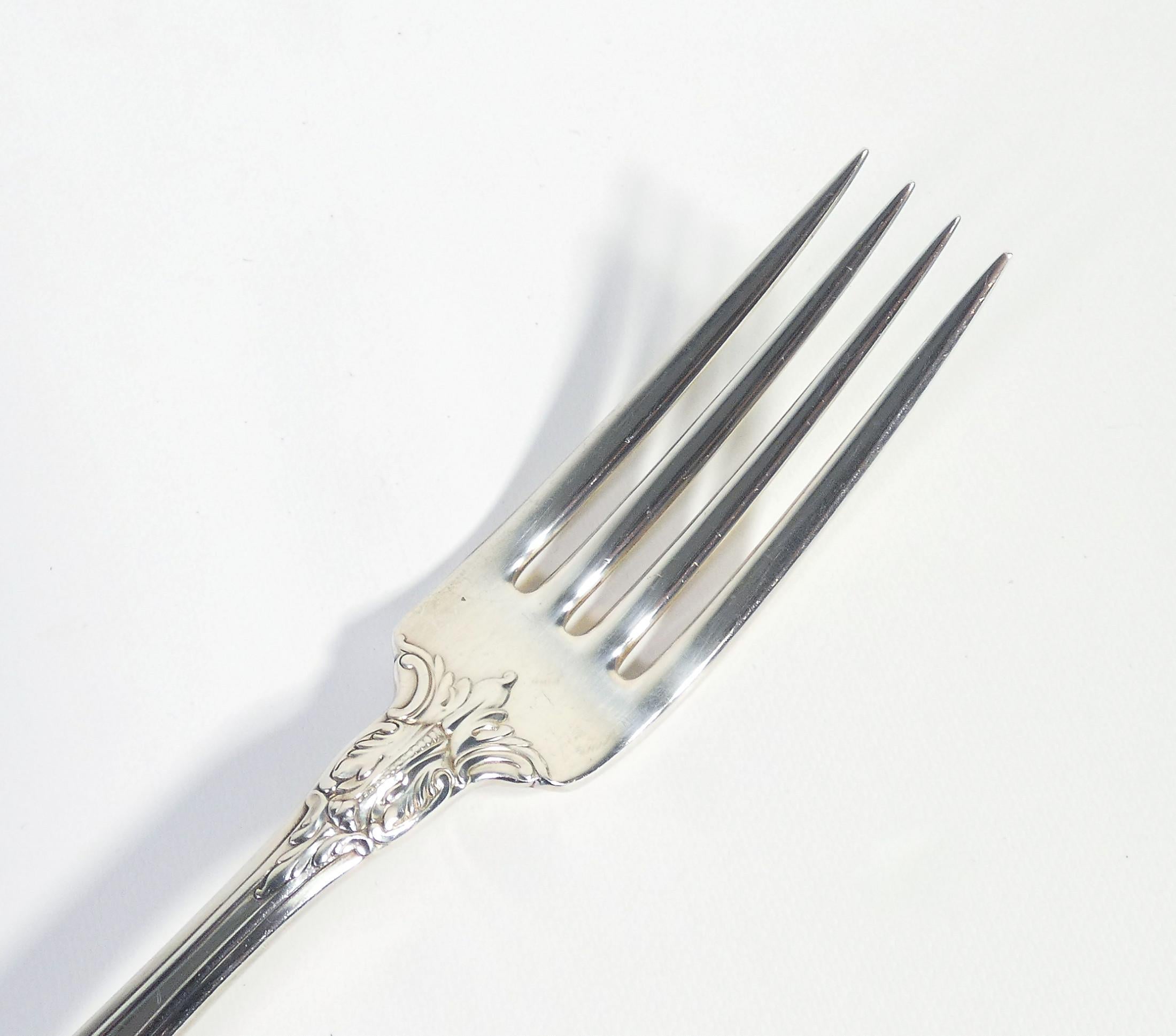 WALLACE Sterling silver Service de table Grande Baroque en argent 925. 61 pièces. en vente 3