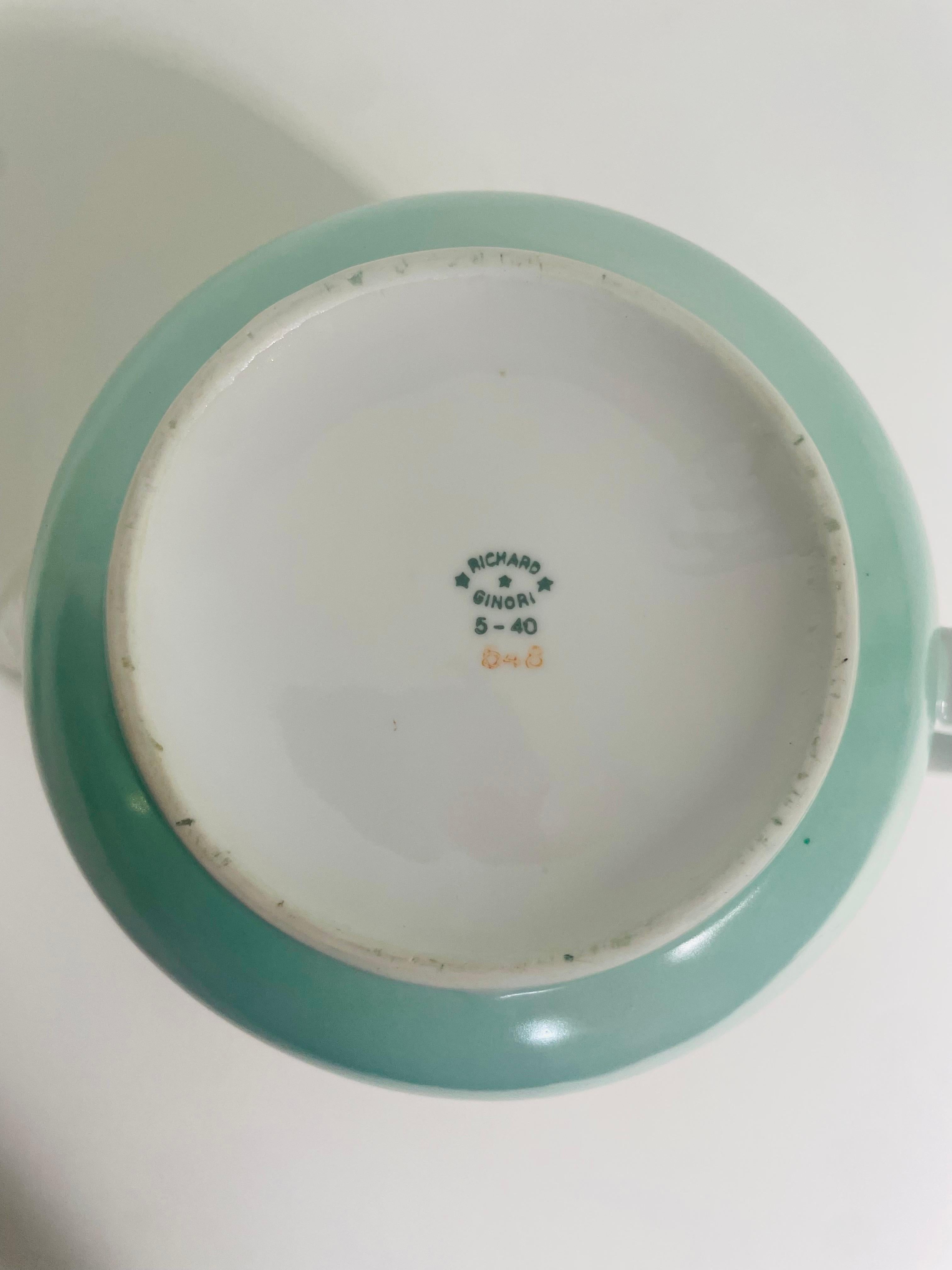 Tea service by Giovanni Gariboldi and produced by Richard Ginori For Sale 6