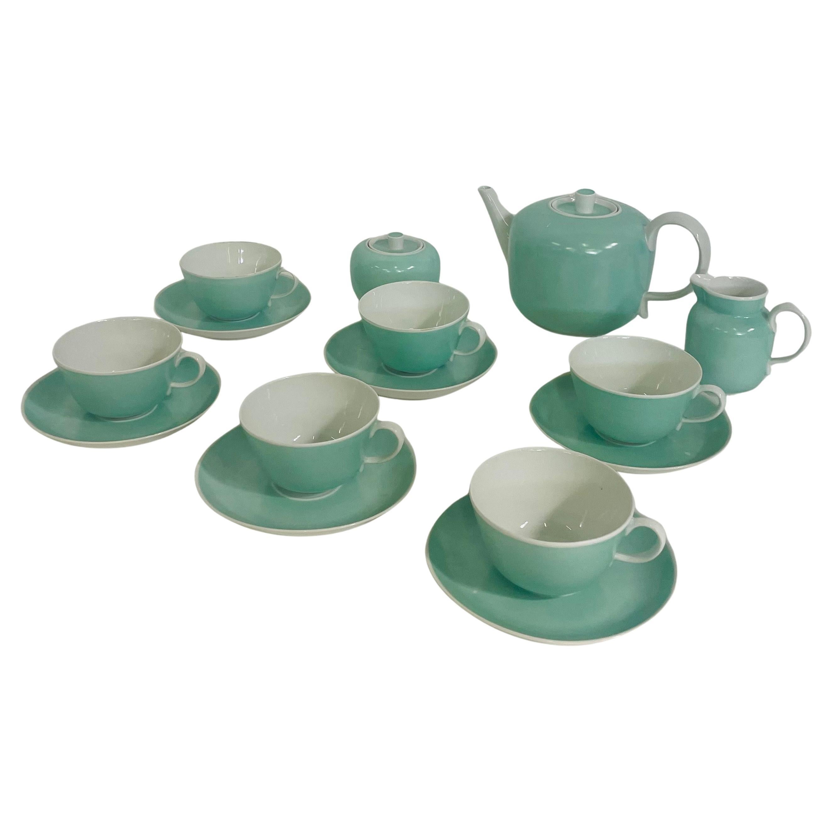 Tea service by Giovanni Gariboldi and produced by Richard Ginori For Sale