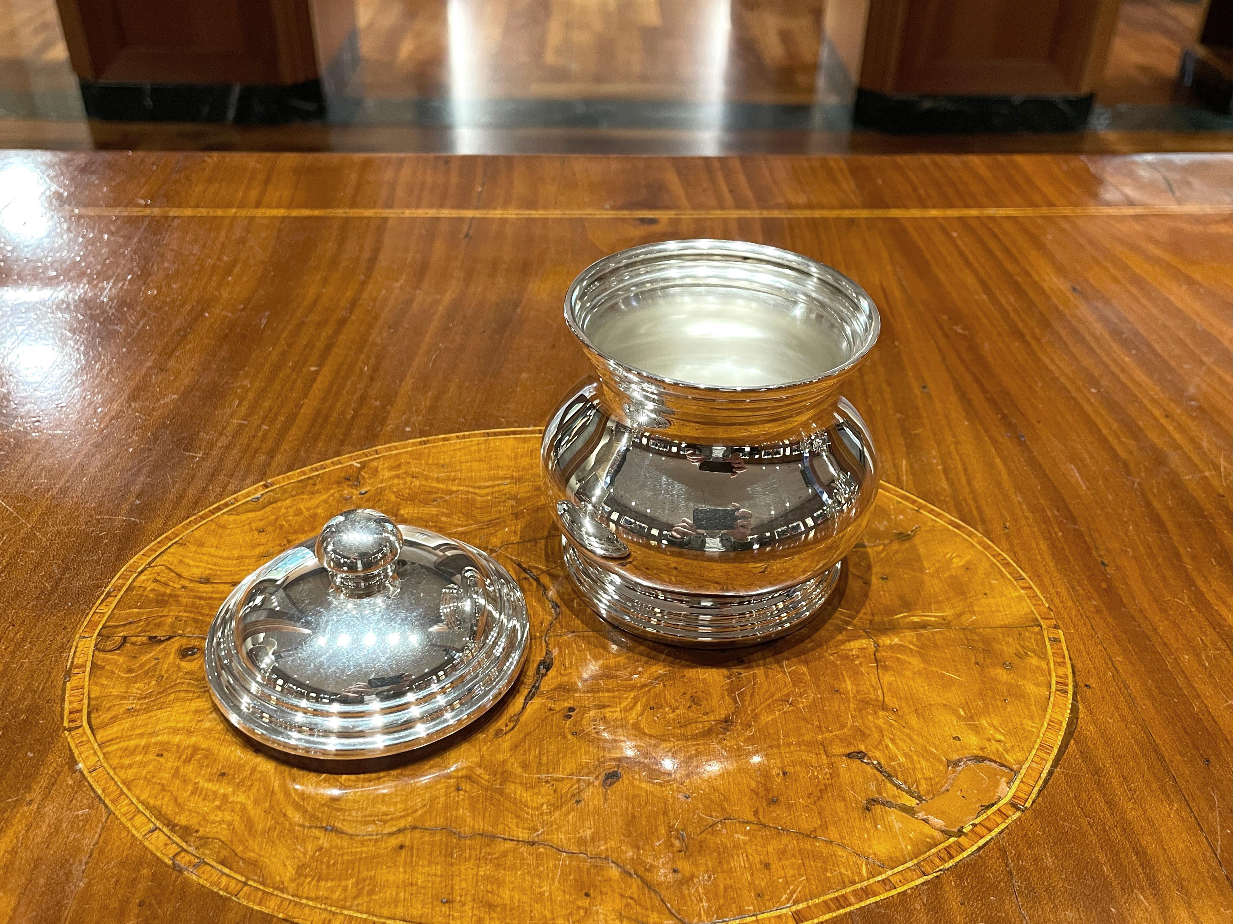 Servizio da tè e caffè in argento 800 formato da 4 pezzi in vendita 8