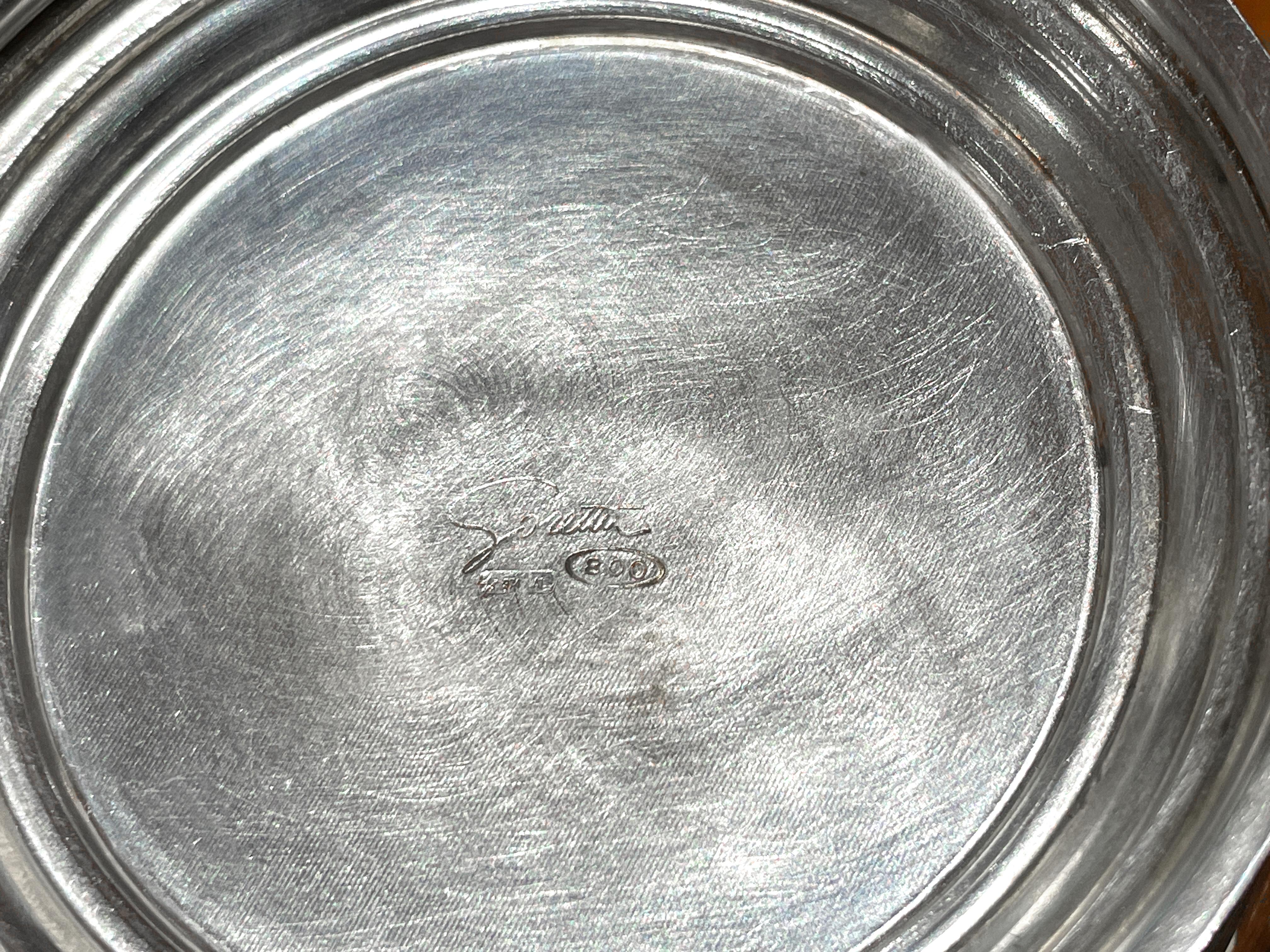 Servizio da tè e caffè in argento 800 formato da 4 pezzi in vendita 9