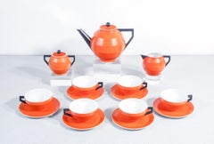 Sabaudia tea set, design by Guido ANDLOVITZ for S.C.I. Laveno. 1930s