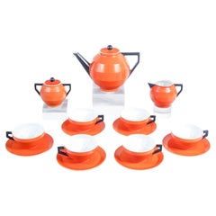 Sabaudia tea set, design by Guido ANDLOVITZ for S.C.I. Laveno. 1930s