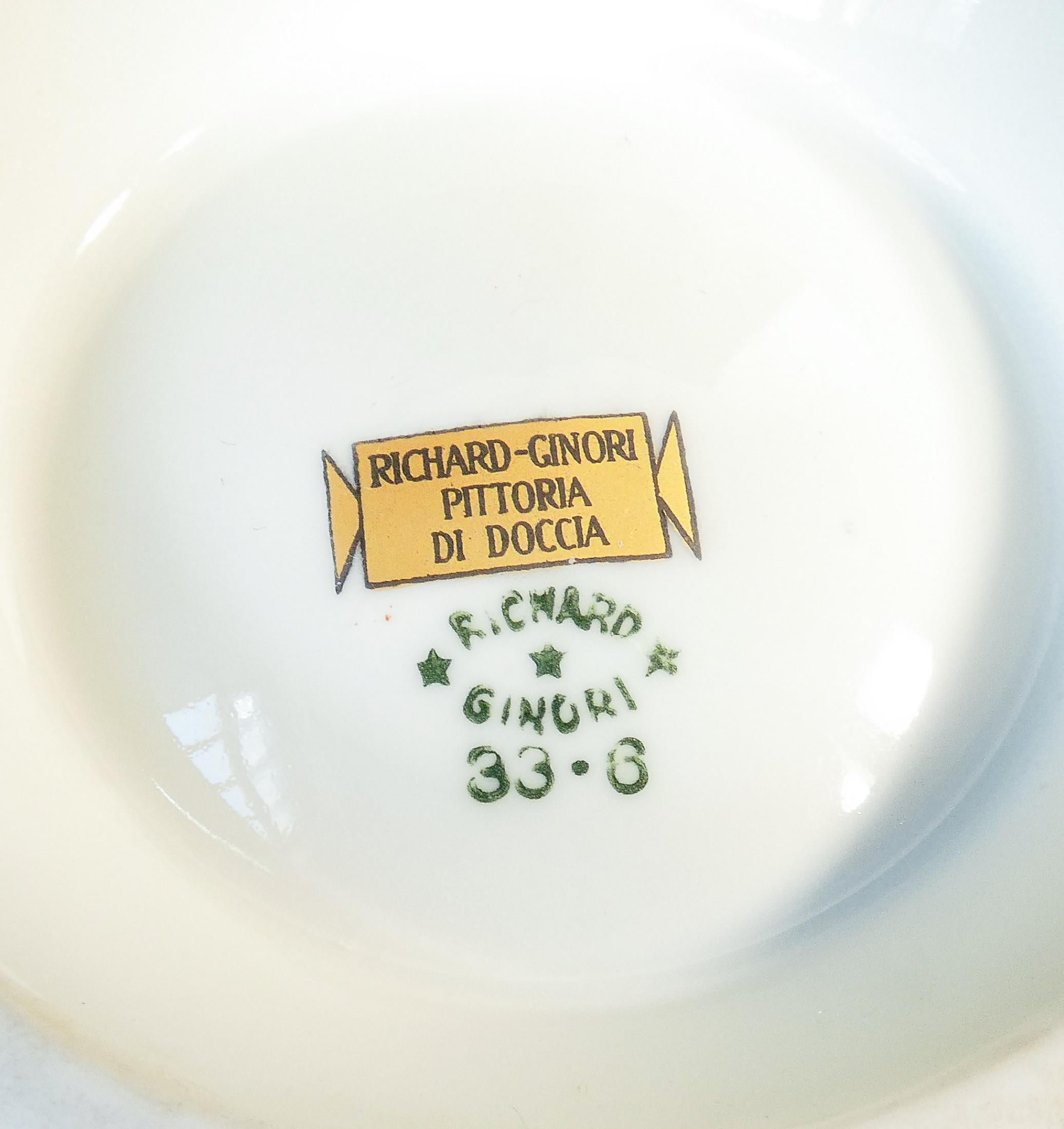 Tea service, Barbara series, design Giò PONTI for RICHARD GINORI. 1930s For Sale 5