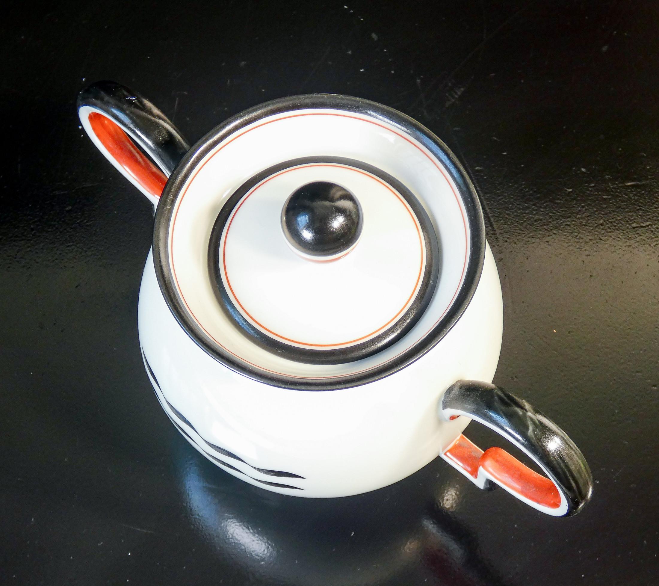 Tea service, Barbara series, design Giò PONTI for RICHARD GINORI. 1930s For Sale 8