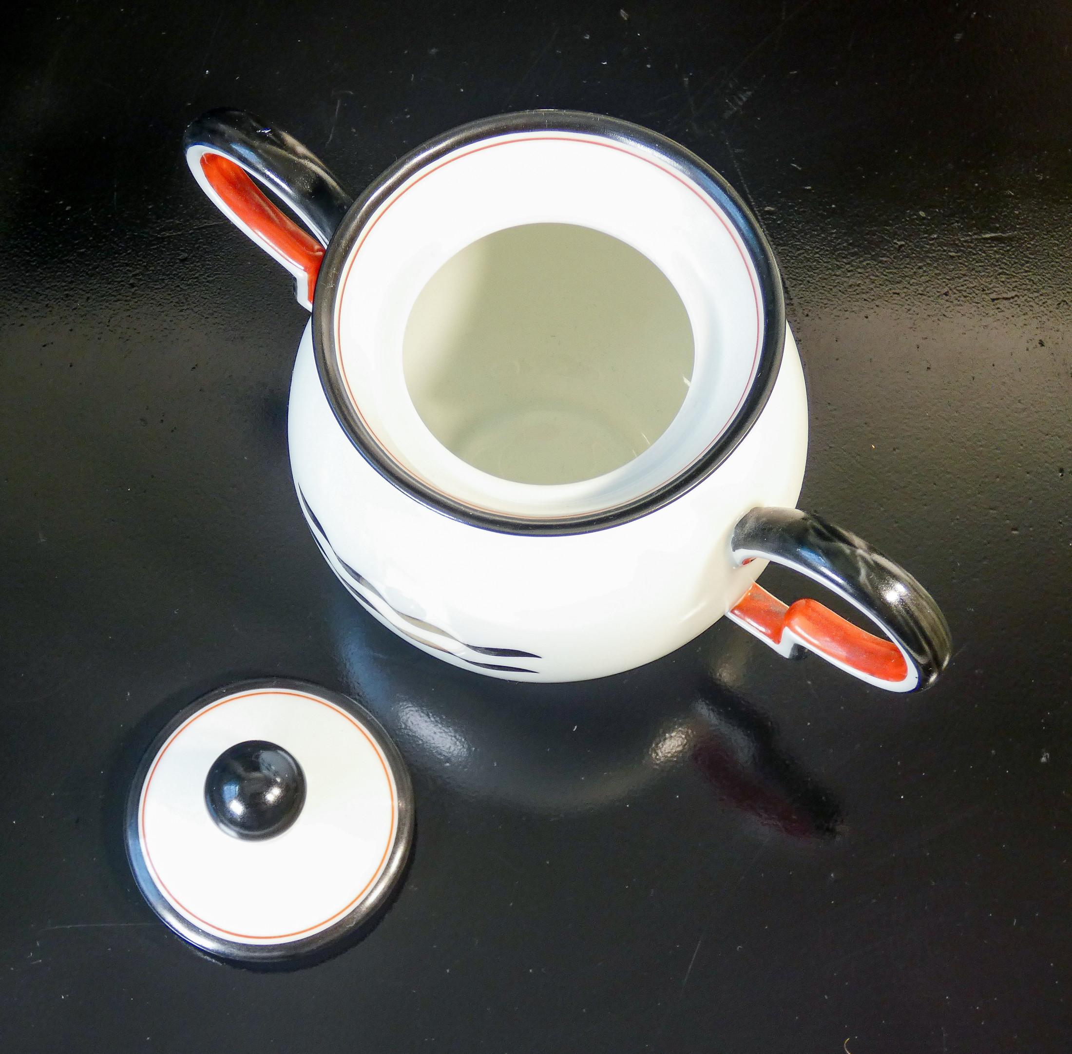 Tea service, Barbara series, design Giò PONTI for RICHARD GINORI. 1930s For Sale 9