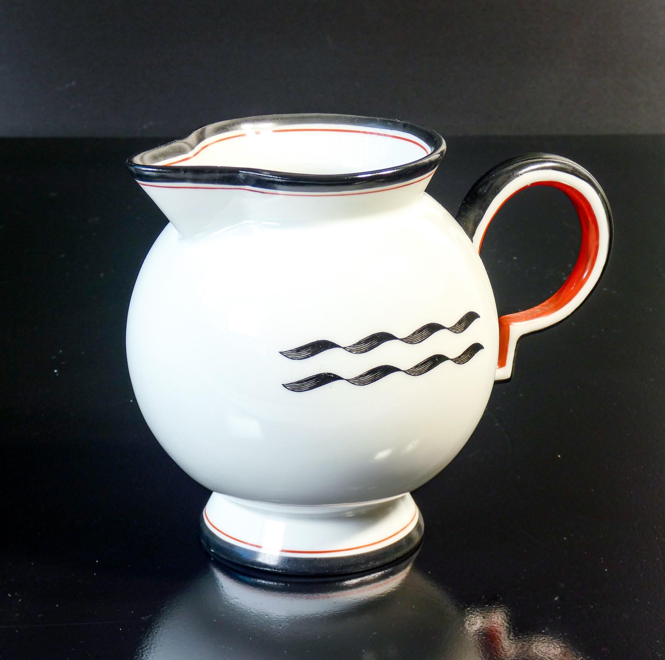 Tea service, Barbara series, design Giò PONTI for RICHARD GINORI. 1930s For Sale 10