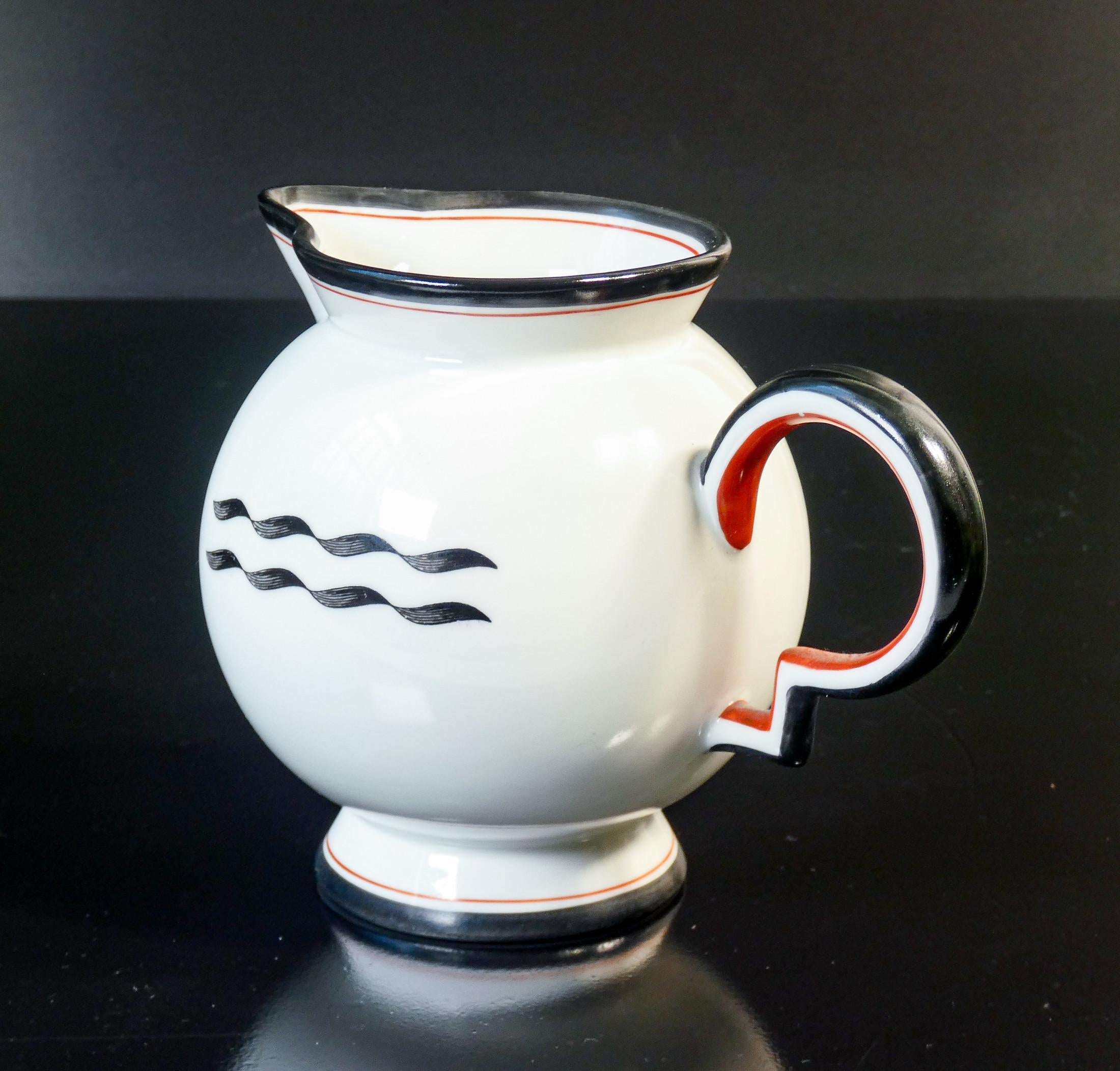 Tea service, Barbara series, design Giò PONTI for RICHARD GINORI. 1930s For Sale 11