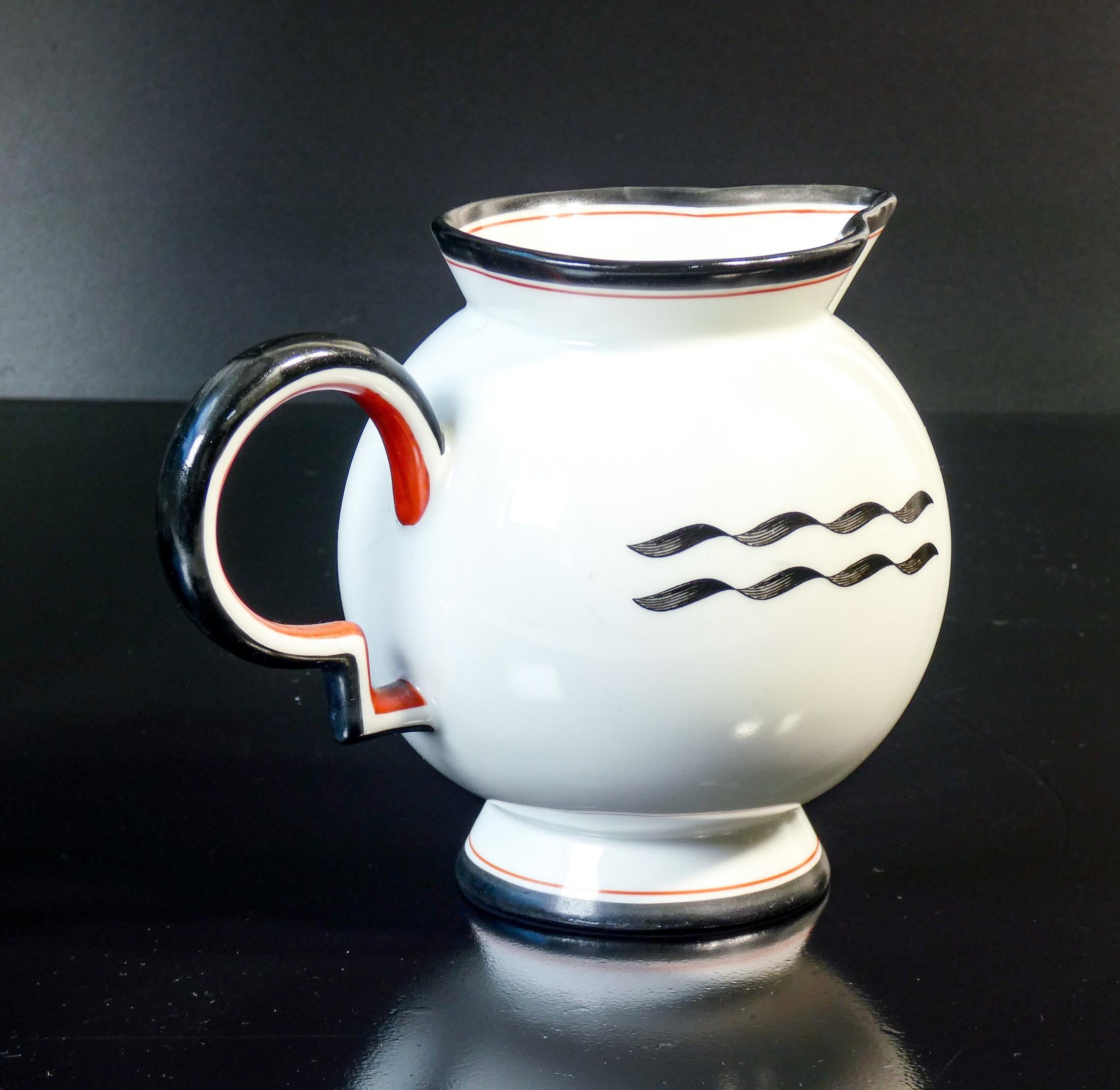 Tea service, Barbara series, design Giò PONTI for RICHARD GINORI. 1930s For Sale 12