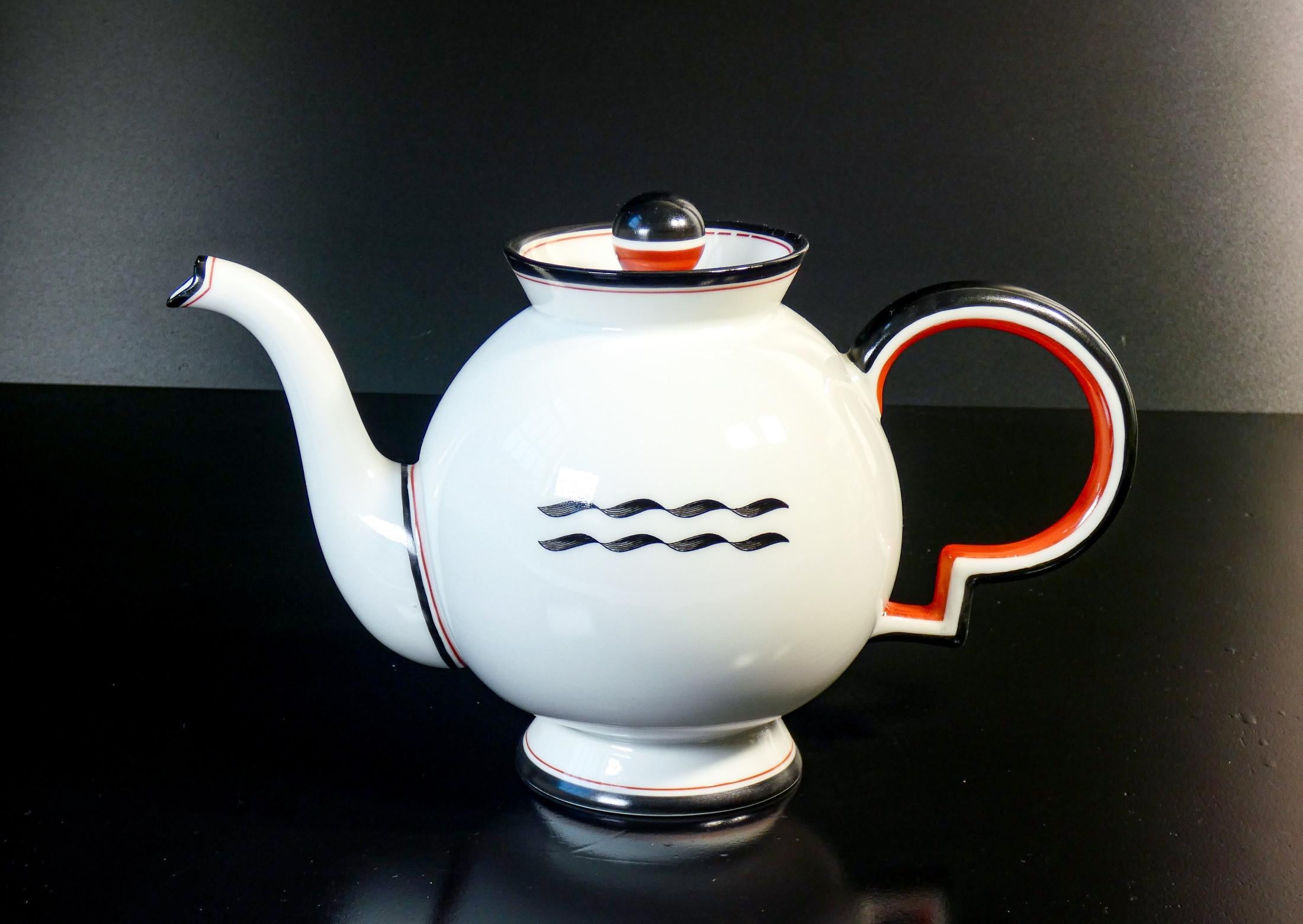 Italian Tea service, Barbara series, design Giò PONTI for RICHARD GINORI. 1930s For Sale