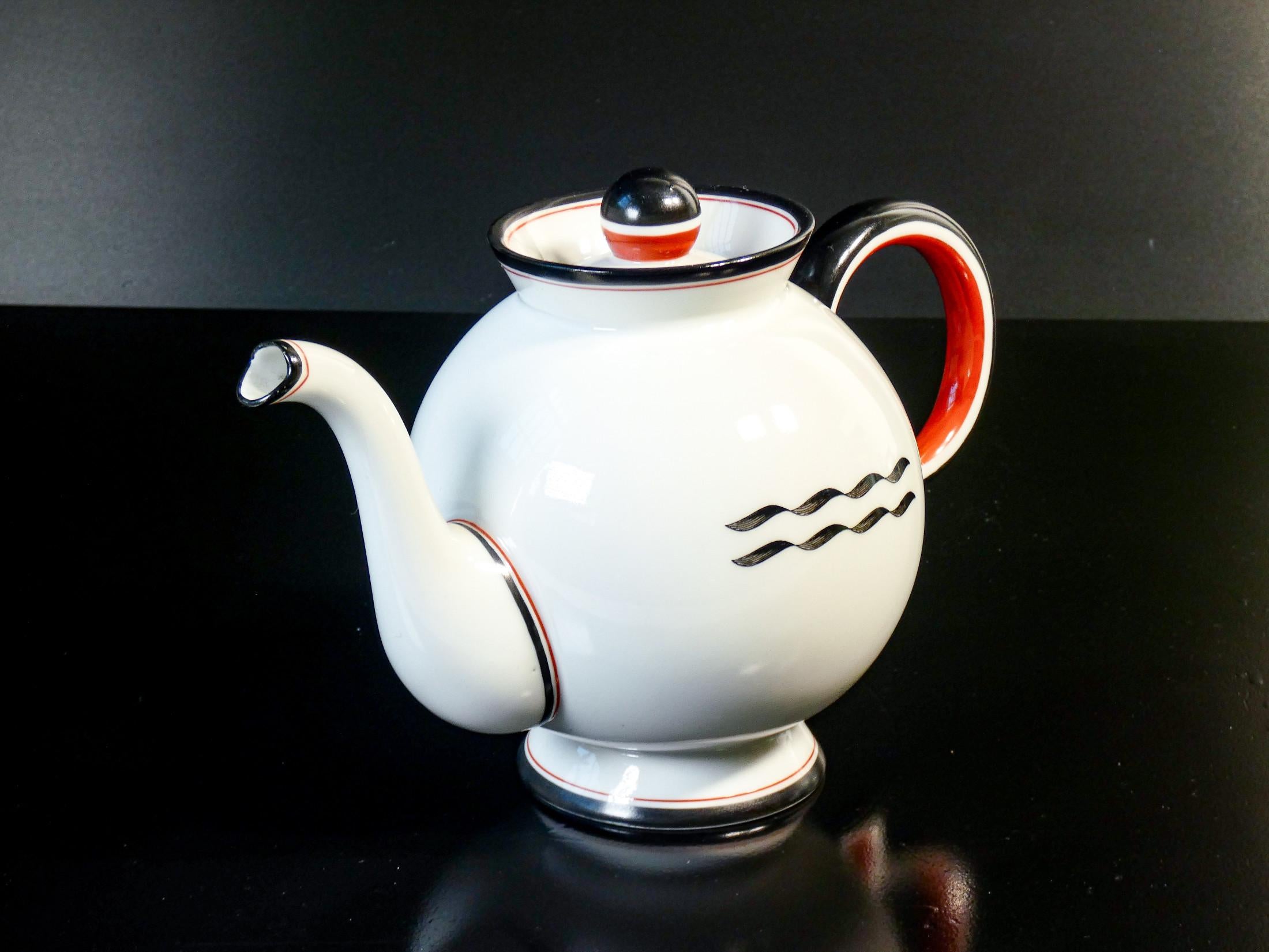 Mid-20th Century Tea service, Barbara series, design Giò PONTI for RICHARD GINORI. 1930s For Sale