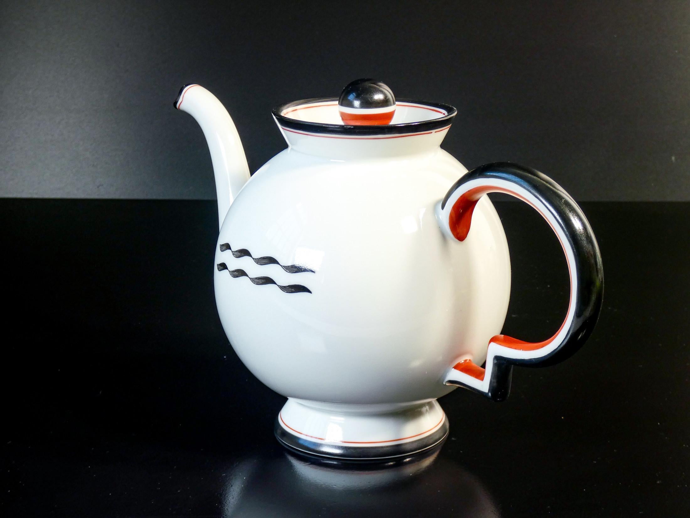 Tea service, Barbara series, design Giò PONTI for RICHARD GINORI. 1930s For Sale 2