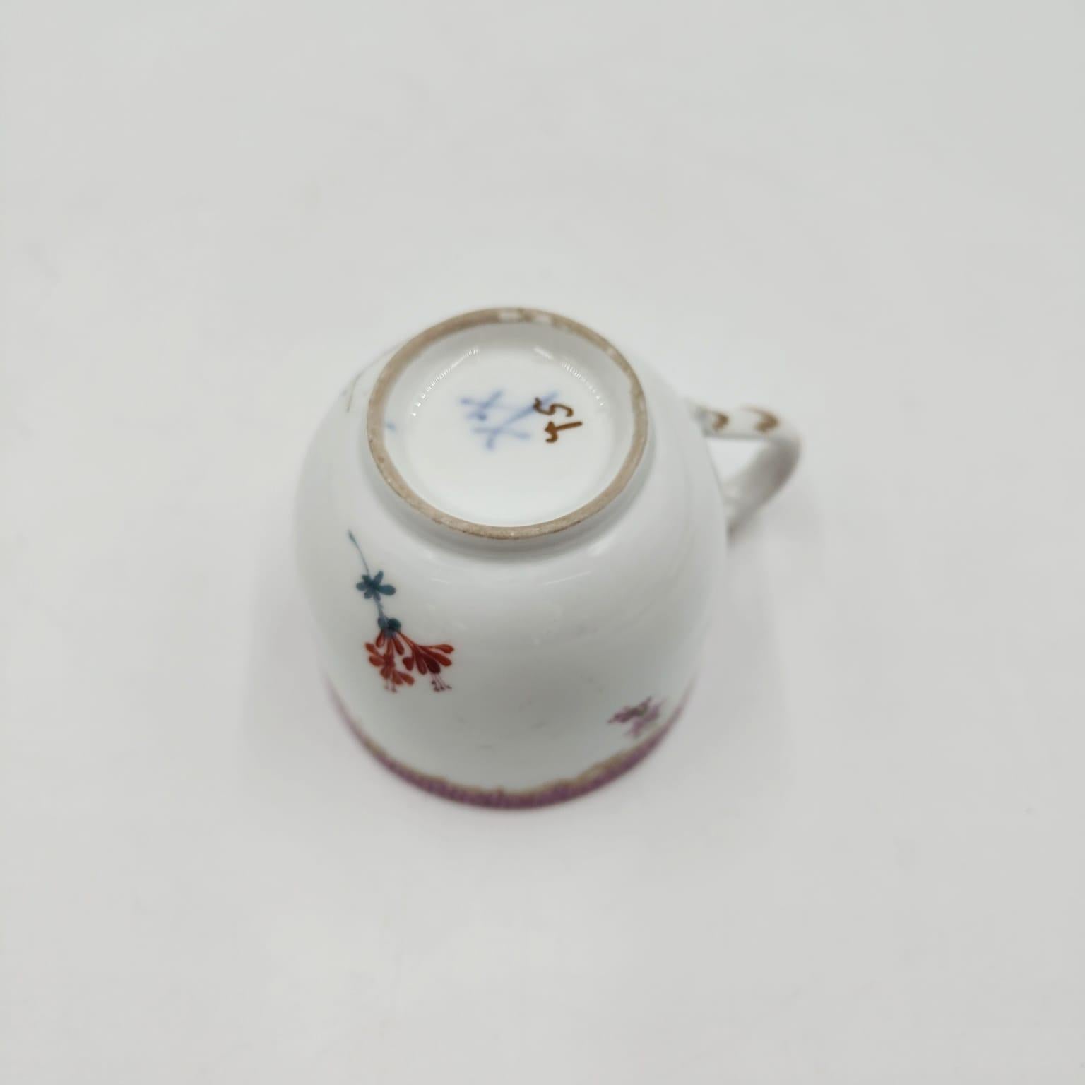 Servicio de té de dos piezas Fabricación alemana Meissen, 1910 20th Century en venta