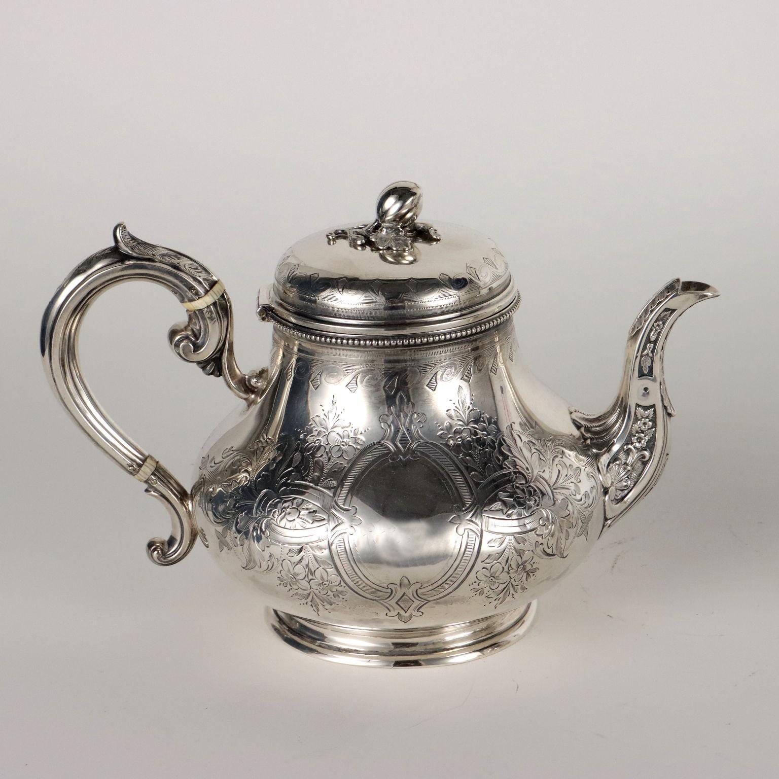 Martin Hall & Co 925 Sterling Silver Tea and Coffee Service For Sale 3