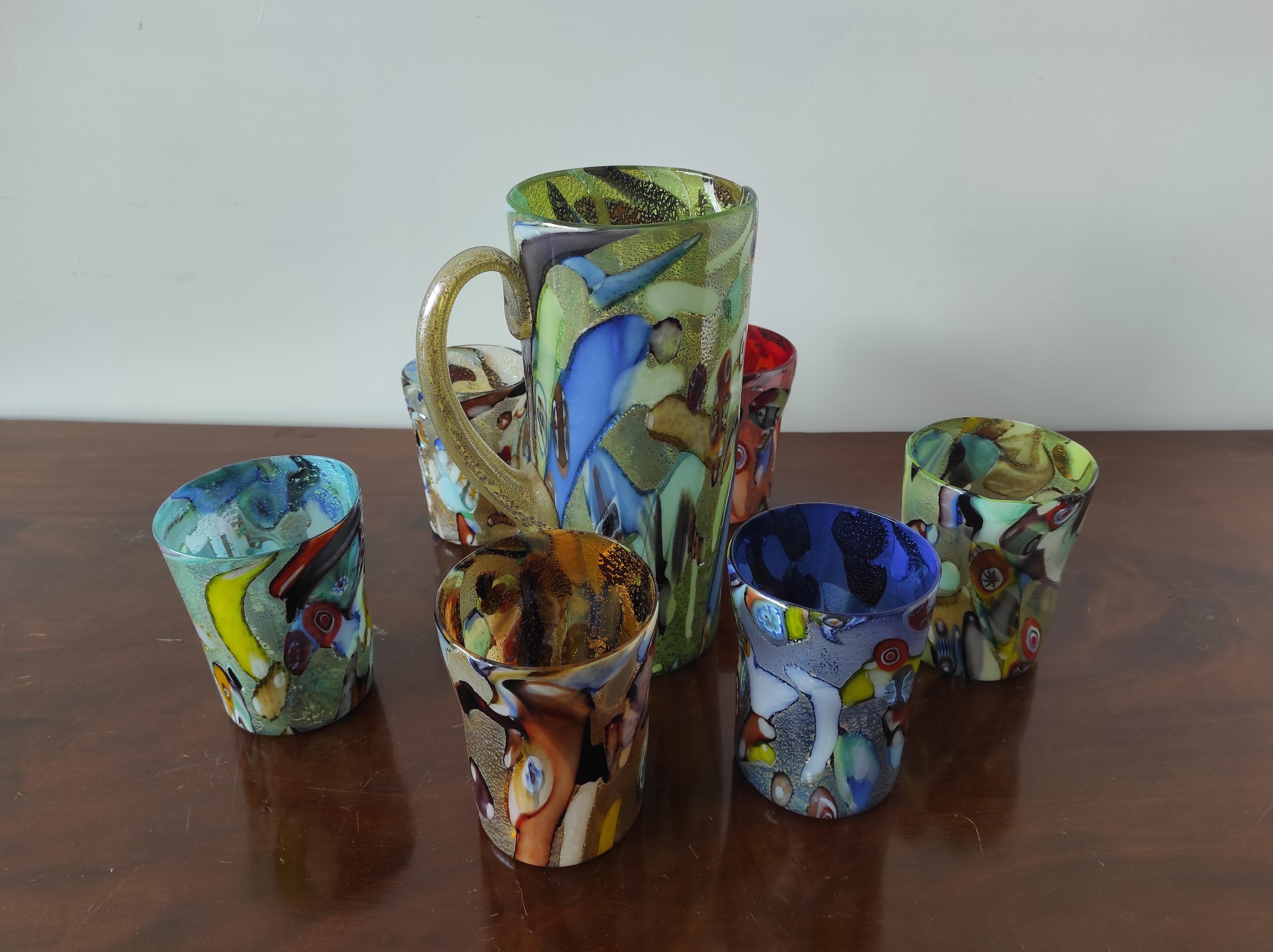 Contemporary Murano glass service For Sale