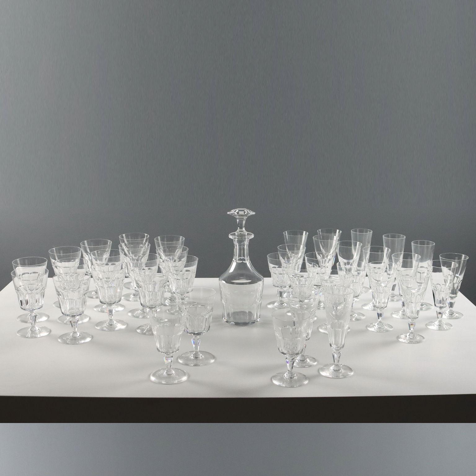 Servizio di Bicchieri Manifattura Baccarat Francia Metà '900 Italiano en venta