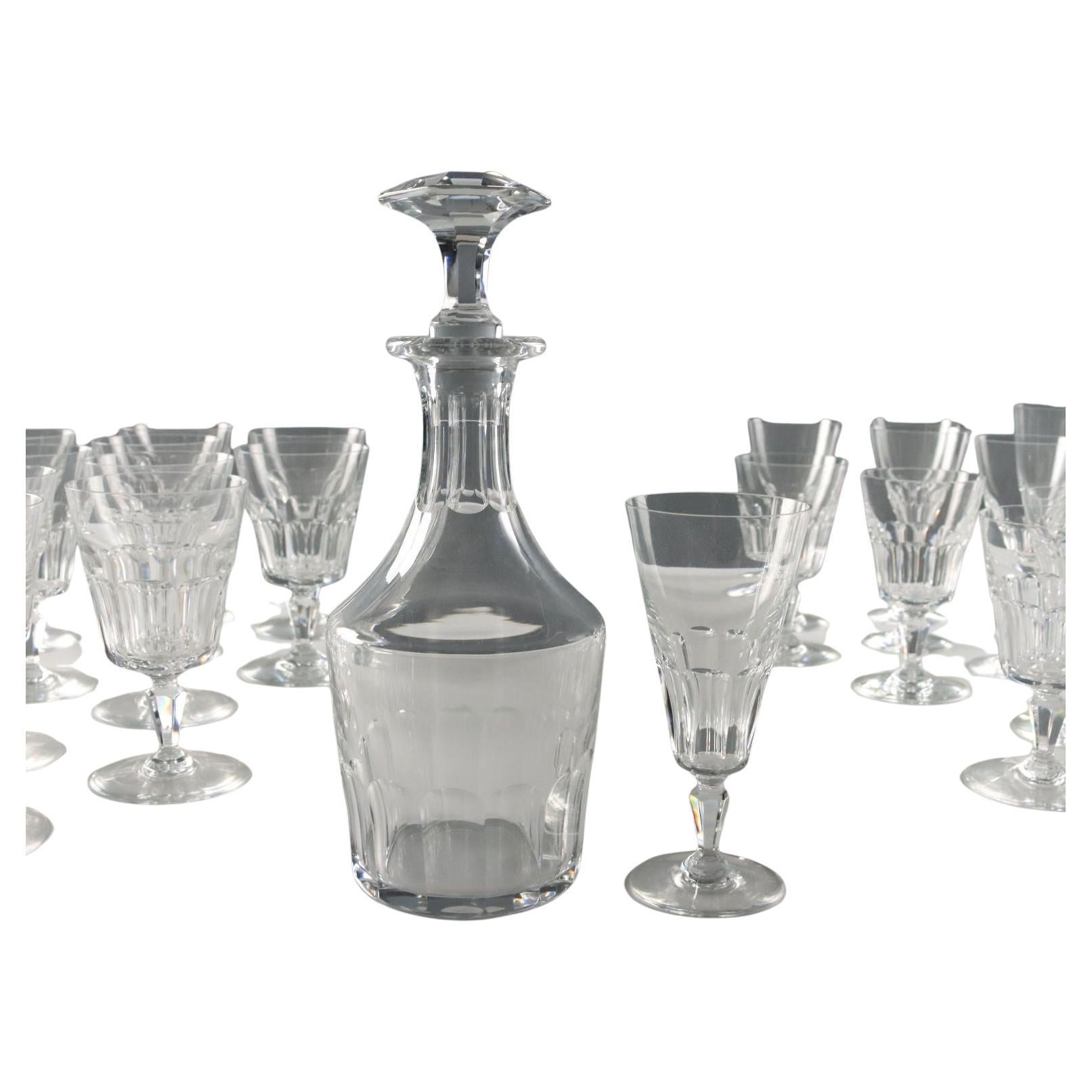 Servizio di Bicchieri Manifattura Baccarat Francia Metà 
900