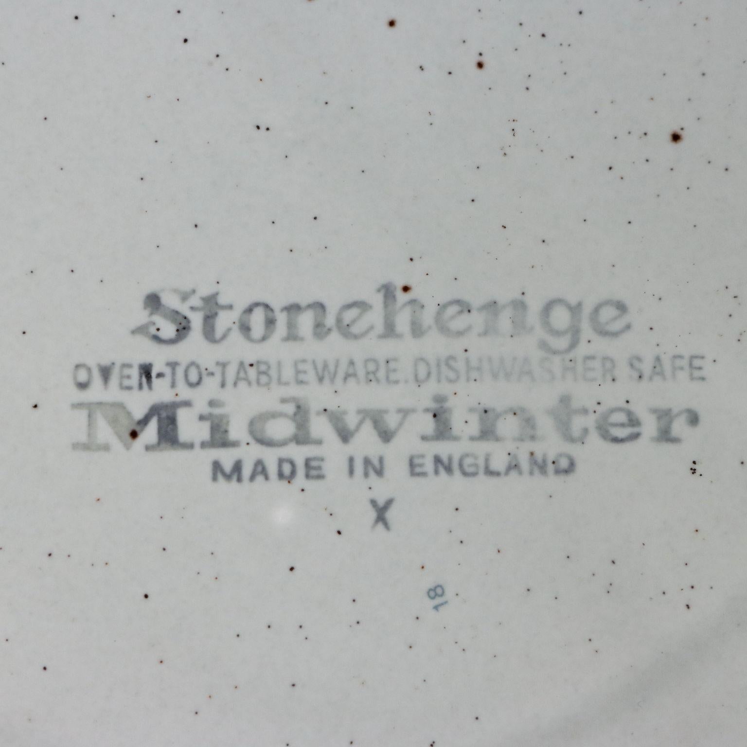 Essgeschirr für 12 Personen Midwinter England 1970s 2