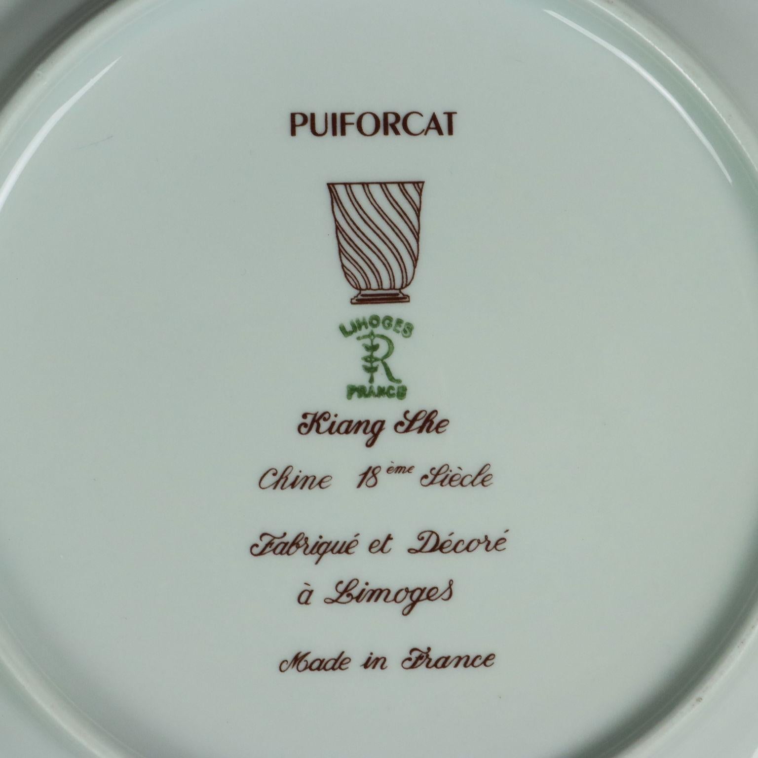 Puiforcat Limoges Plate Service France Last Quarter of 1900s For Sale 3