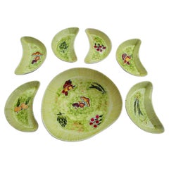 Servizio di sette ceramiche della Rometti