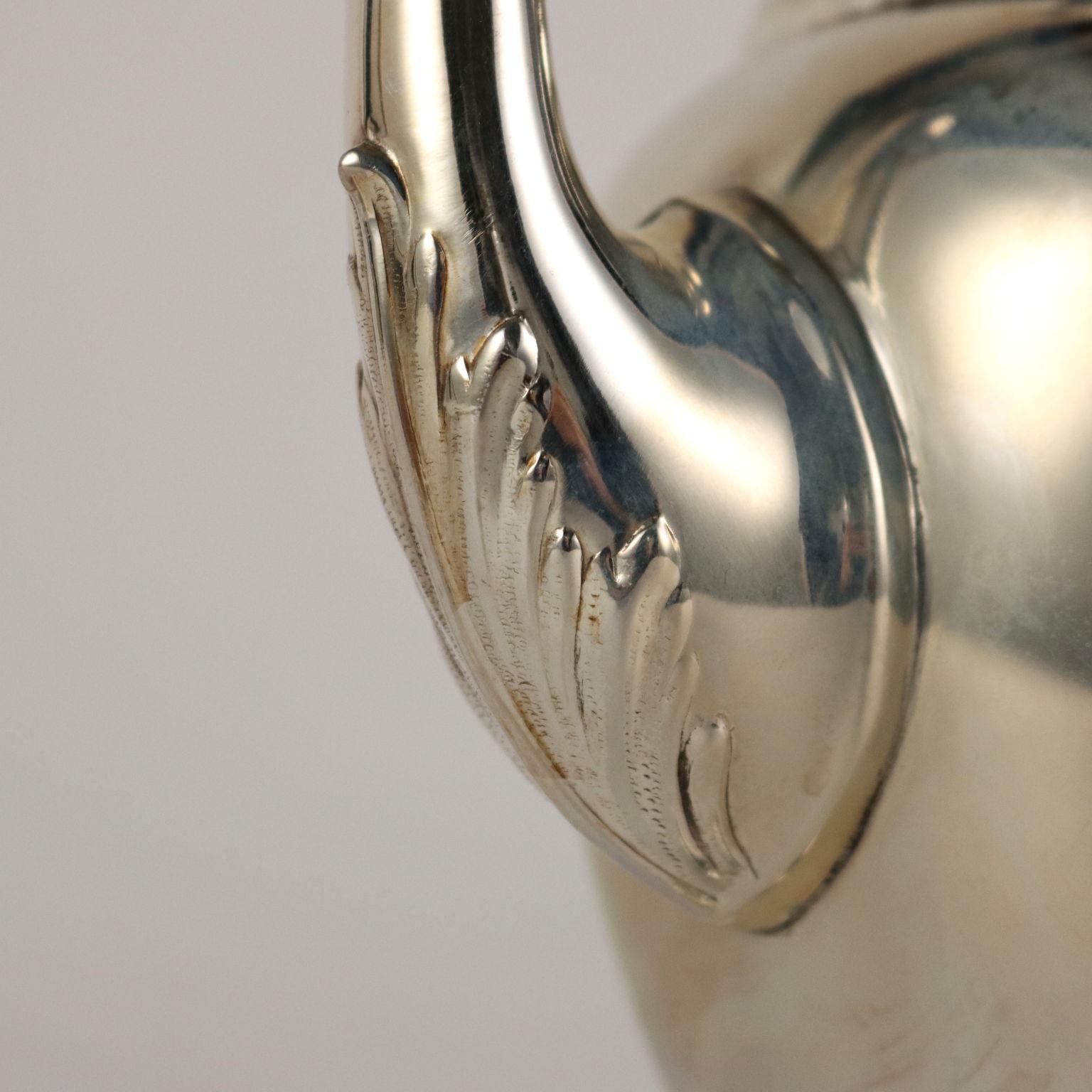 Servizio in Argento da Caffè e The con Vassoio Italia XX secolo 1