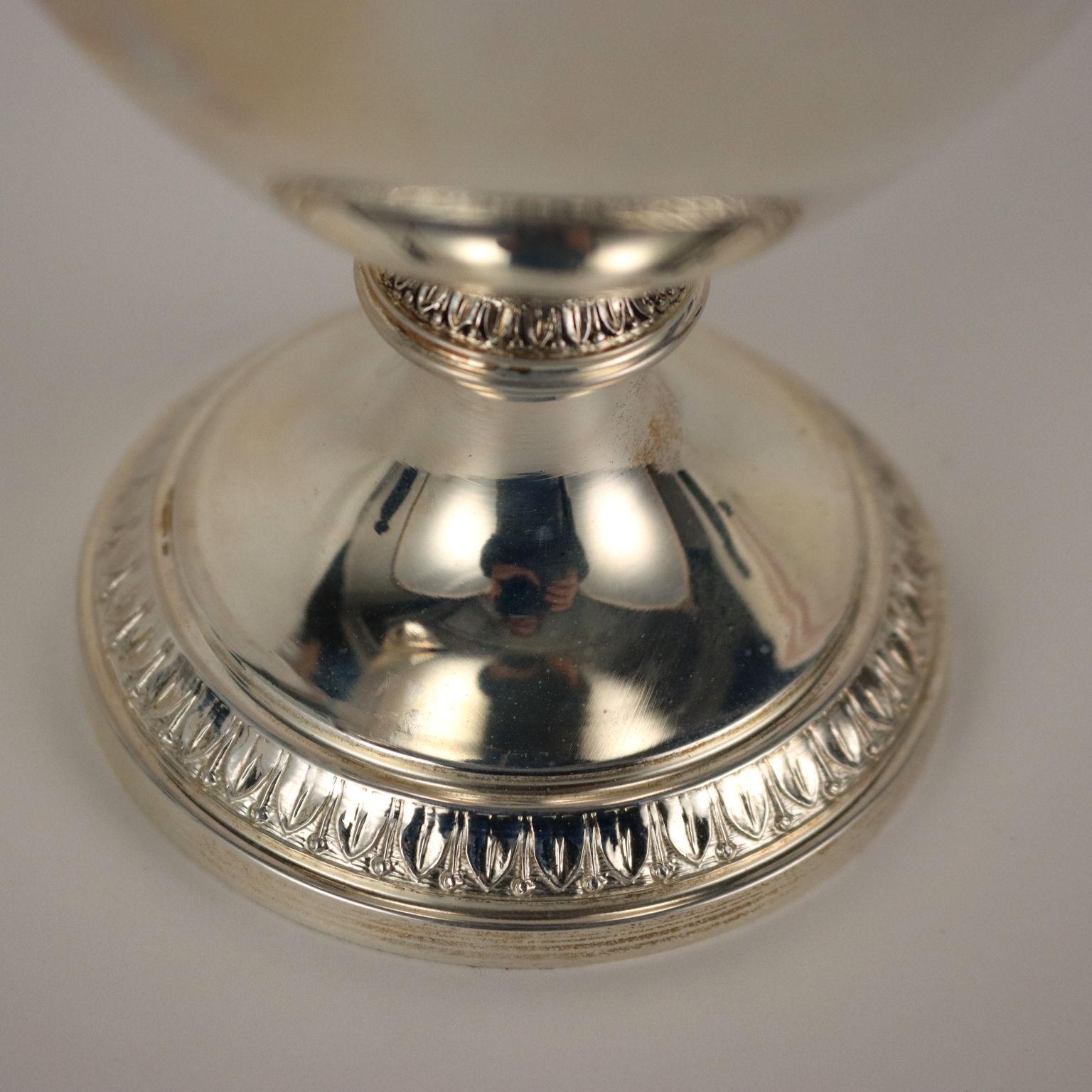 Servizio in Argento da Caffè e The con Vassoio Italia XX secolo 2